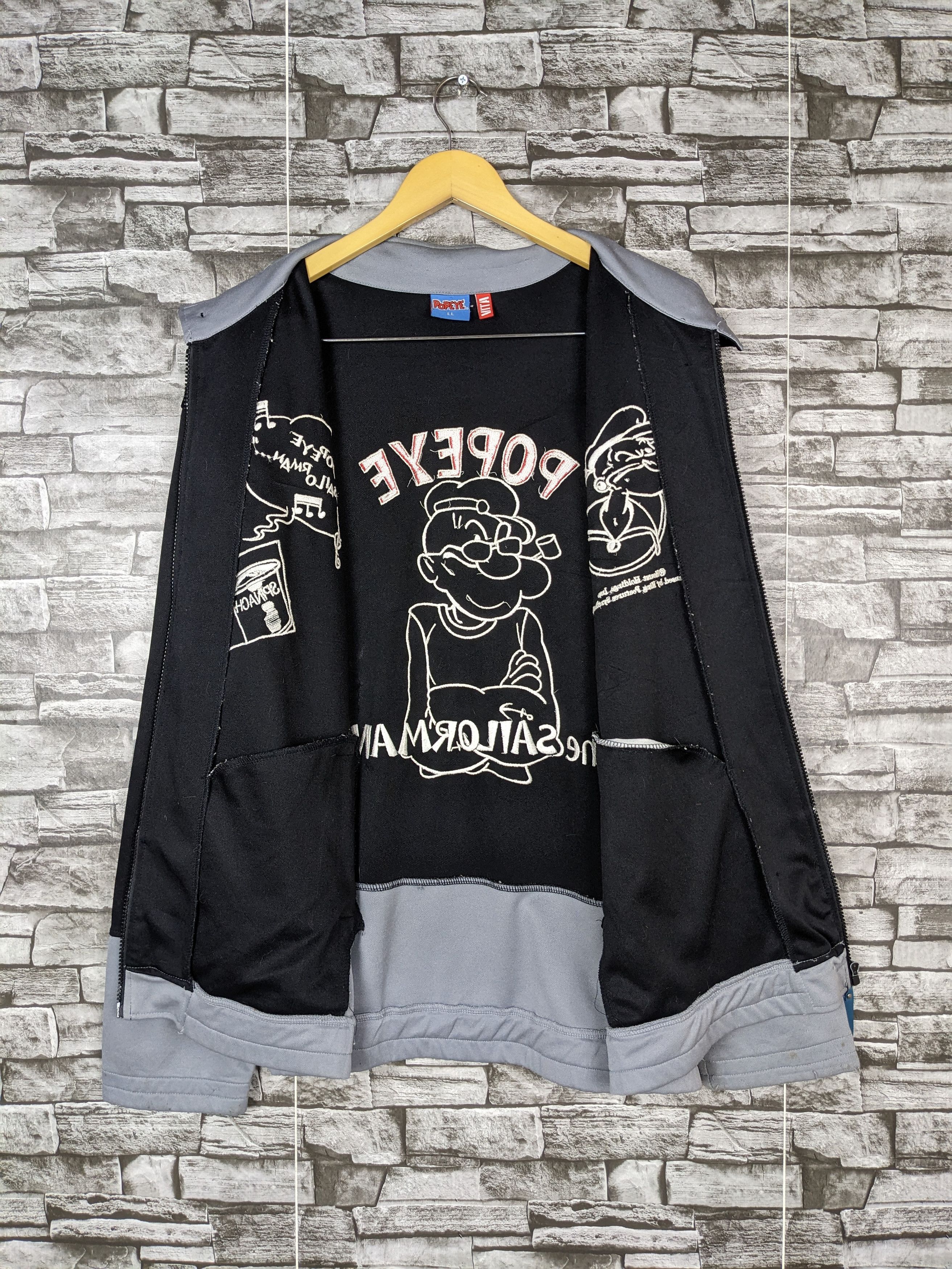 Cartoon Network Vintage Popeye Parka Jacket Sweater Full Zipper Cartoon Size US XL / EU 56 / 4 - 10 Thumbnail