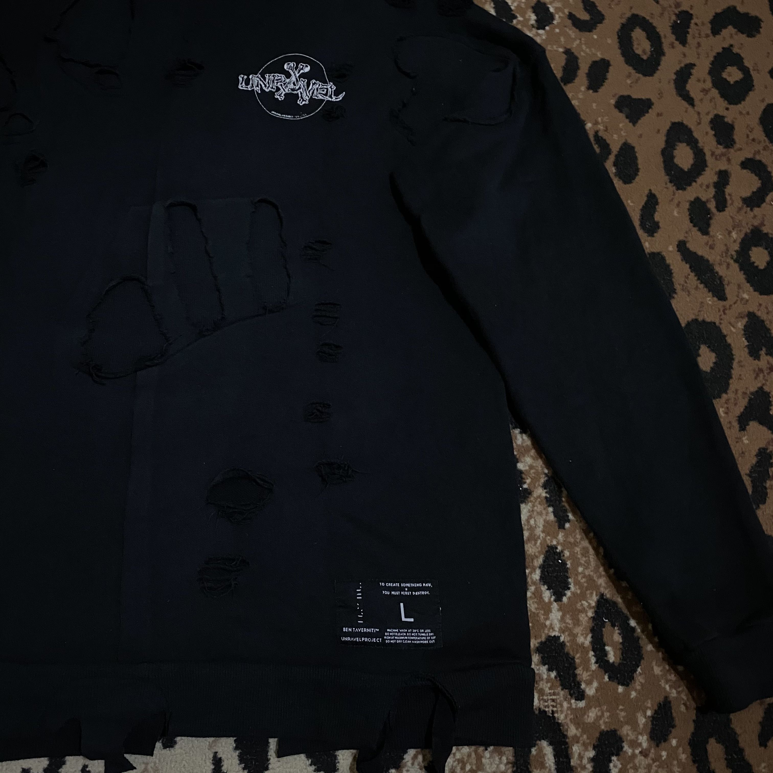 Ben Taverniti Unravel Project BEN TAVERNITI “UNRAVEL PROJECT” Bones HOODIE Size US L / EU 52-54 / 3 - 6 Thumbnail