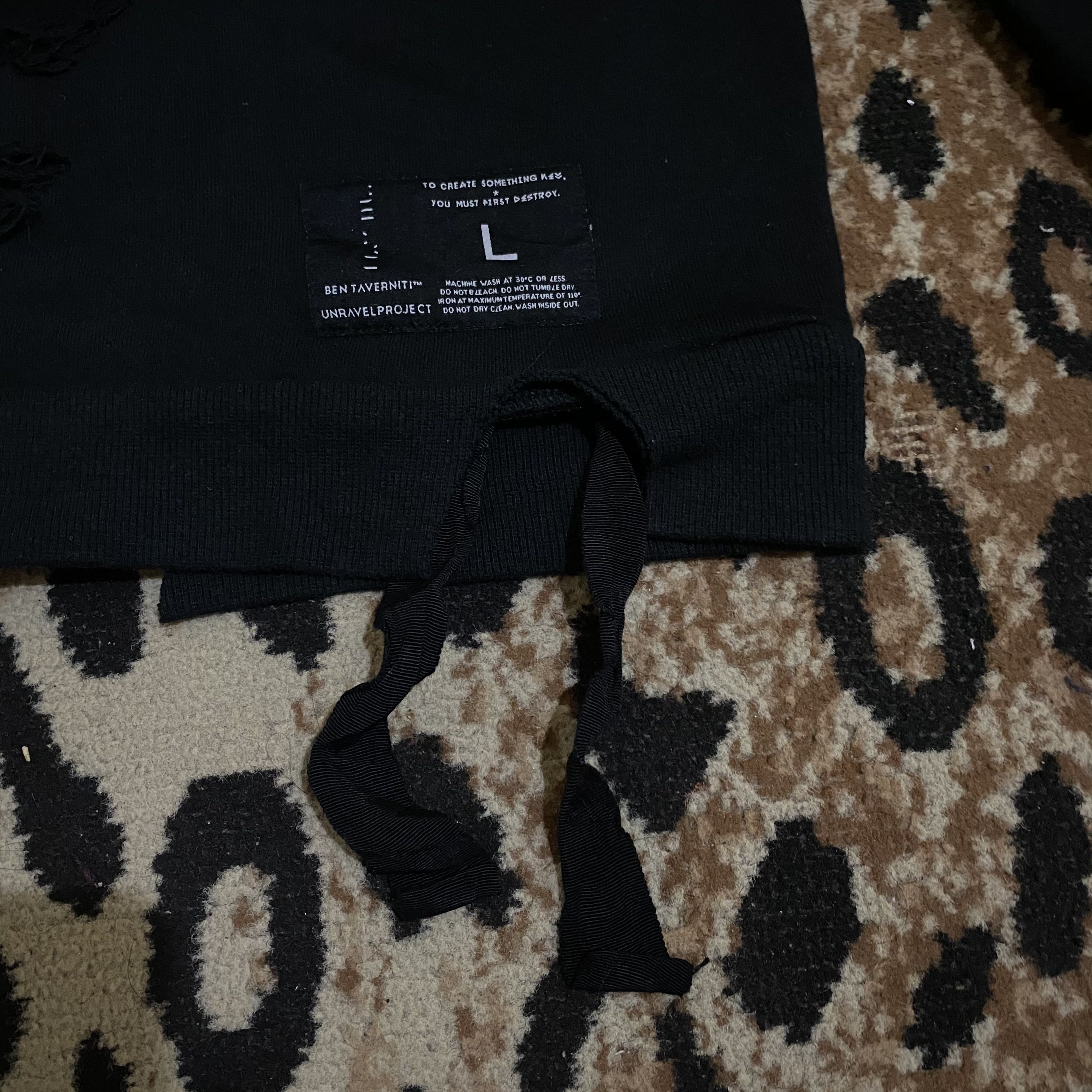 Ben Taverniti Unravel Project BEN TAVERNITI “UNRAVEL PROJECT” Bones HOODIE Size US L / EU 52-54 / 3 - 8 Thumbnail