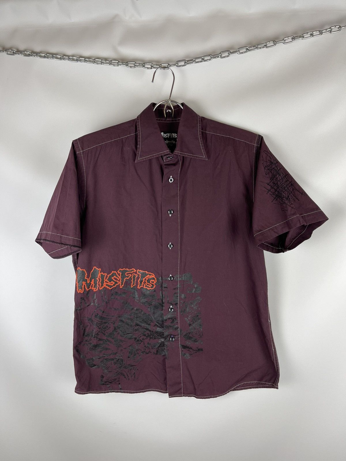 Band Tees × Dragonfly × Misfits 2004 Misfits by Dragonfly vintage big logo printed shirt Size US S / EU 44-46 / 1 - 2 Thumbnail