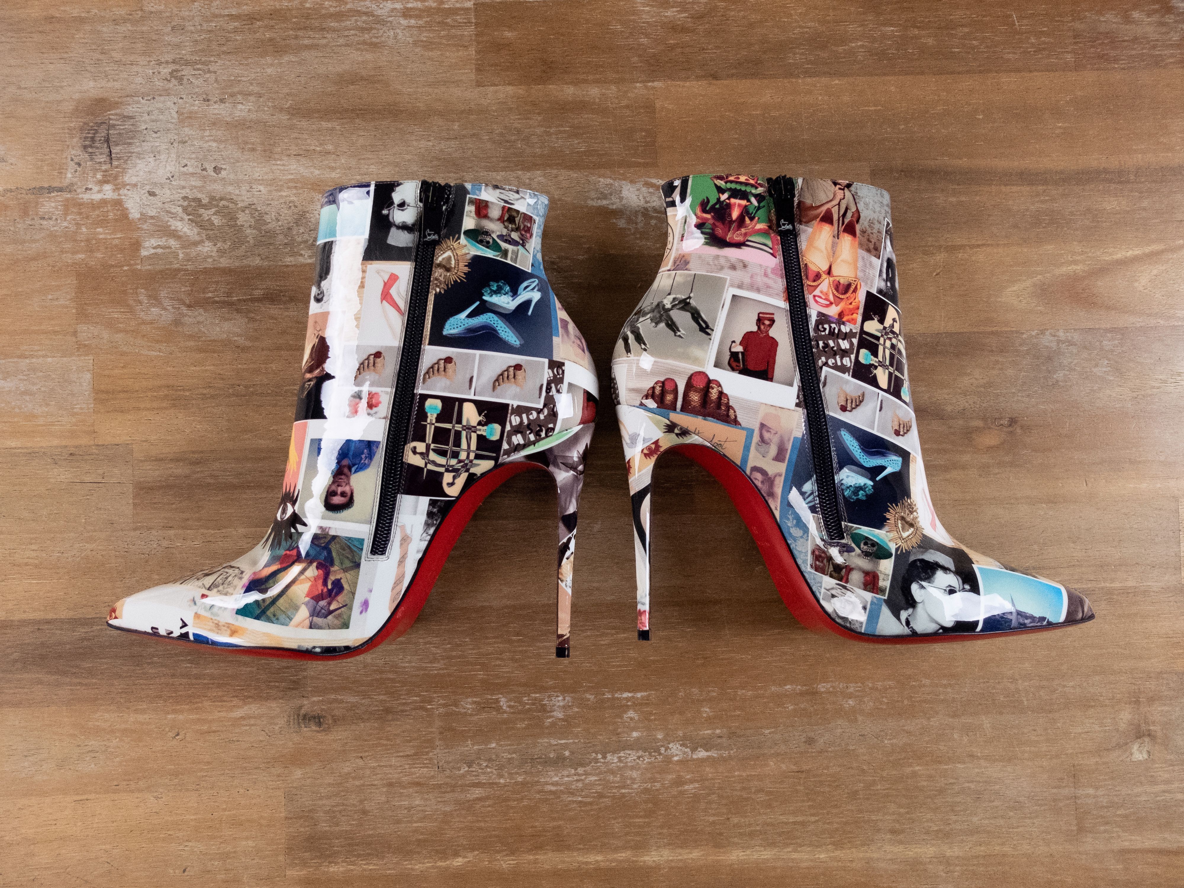 Christian Louboutin CHRISTIAN LOUBOUTIN So Kate white patent leather ankle boots Size US 9 / IT 39 - 4 Thumbnail