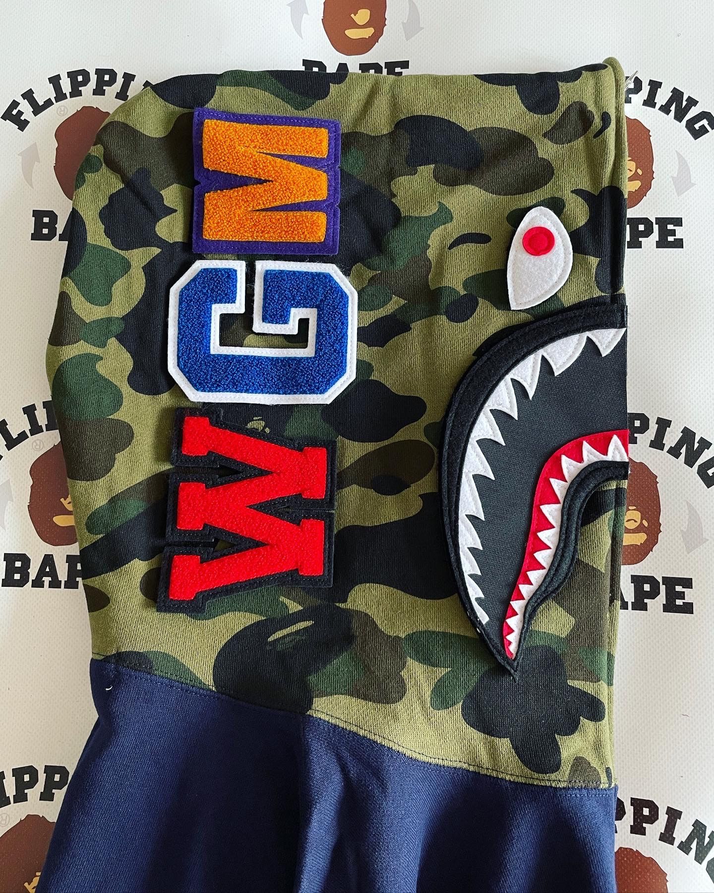 Bape BAPE DETACHABLE SHARK FULL ZIP HOODIE Size US XL / EU 56 / 4 - 6 Thumbnail