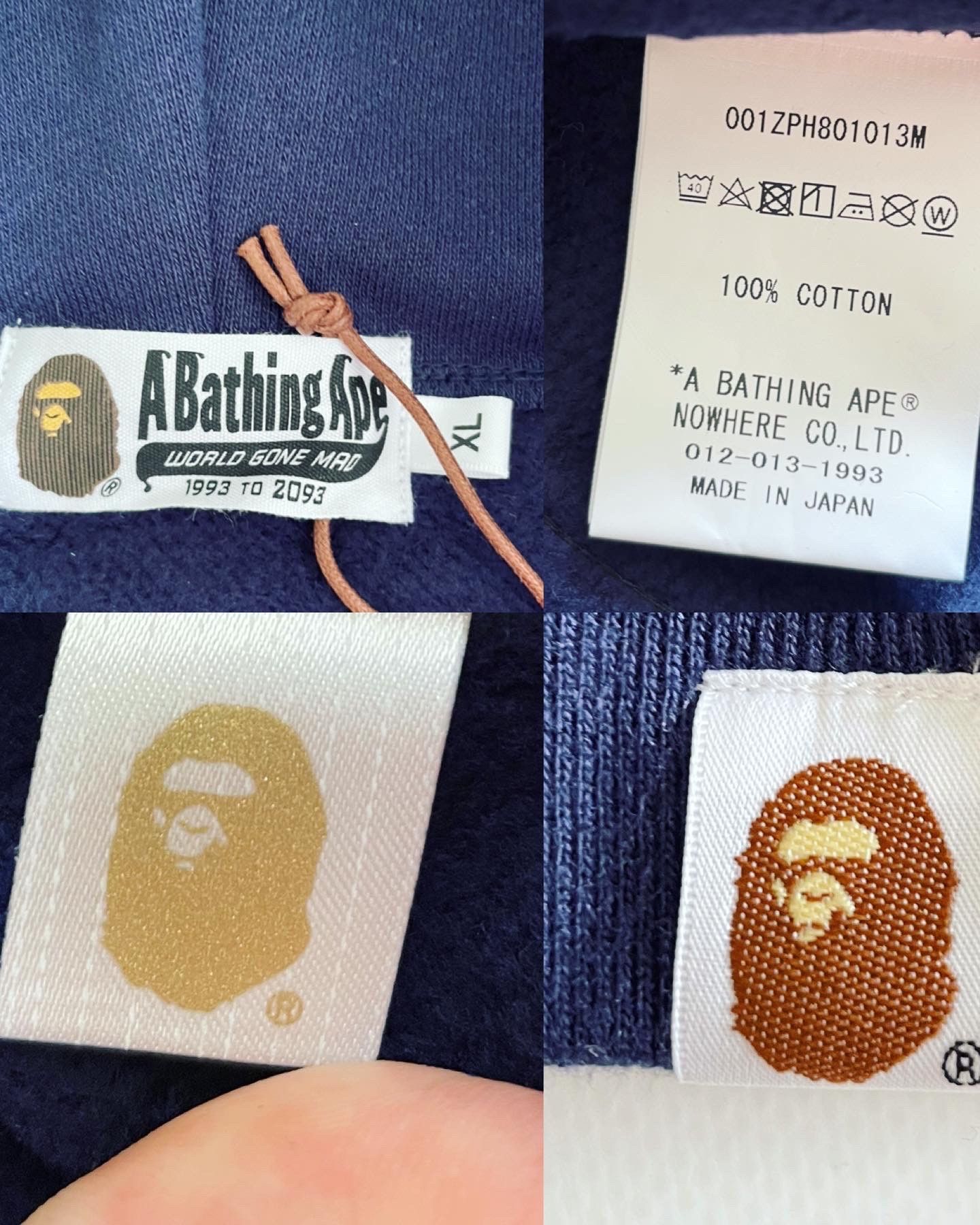 Bape BAPE DETACHABLE SHARK FULL ZIP HOODIE Size US XL / EU 56 / 4 - 9 Thumbnail