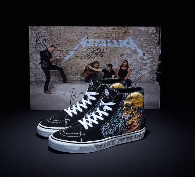 Metallica Vans Sk8-Hi Metallica The Black Album 30th Anniversary Size US 13 / EU 46 - 1 Thumbnail