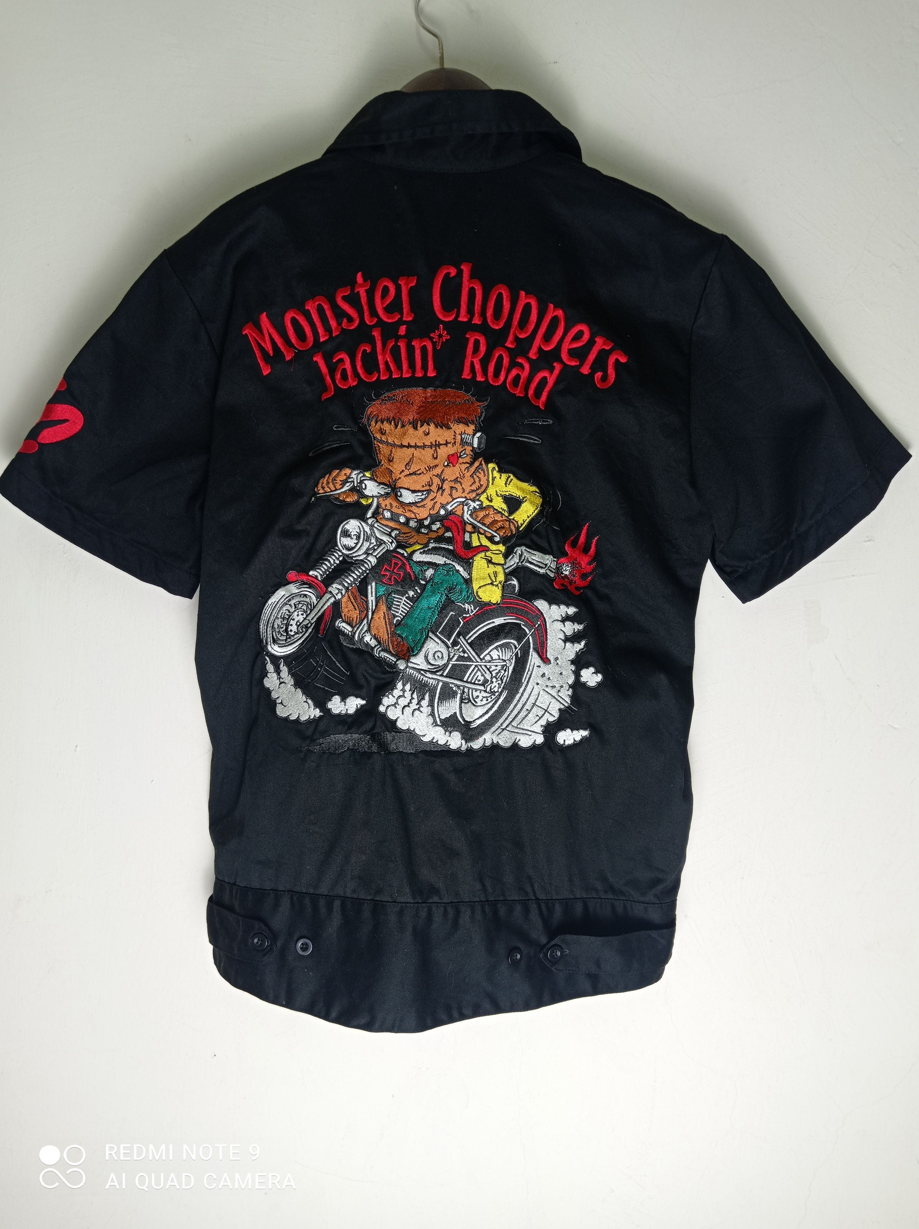 Harley Davidson × Sports Specialties Monster Choppers Jackin Road Racing Zipper Jacket Size US S / EU 44-46 / 1 - 1 Thumbnail
