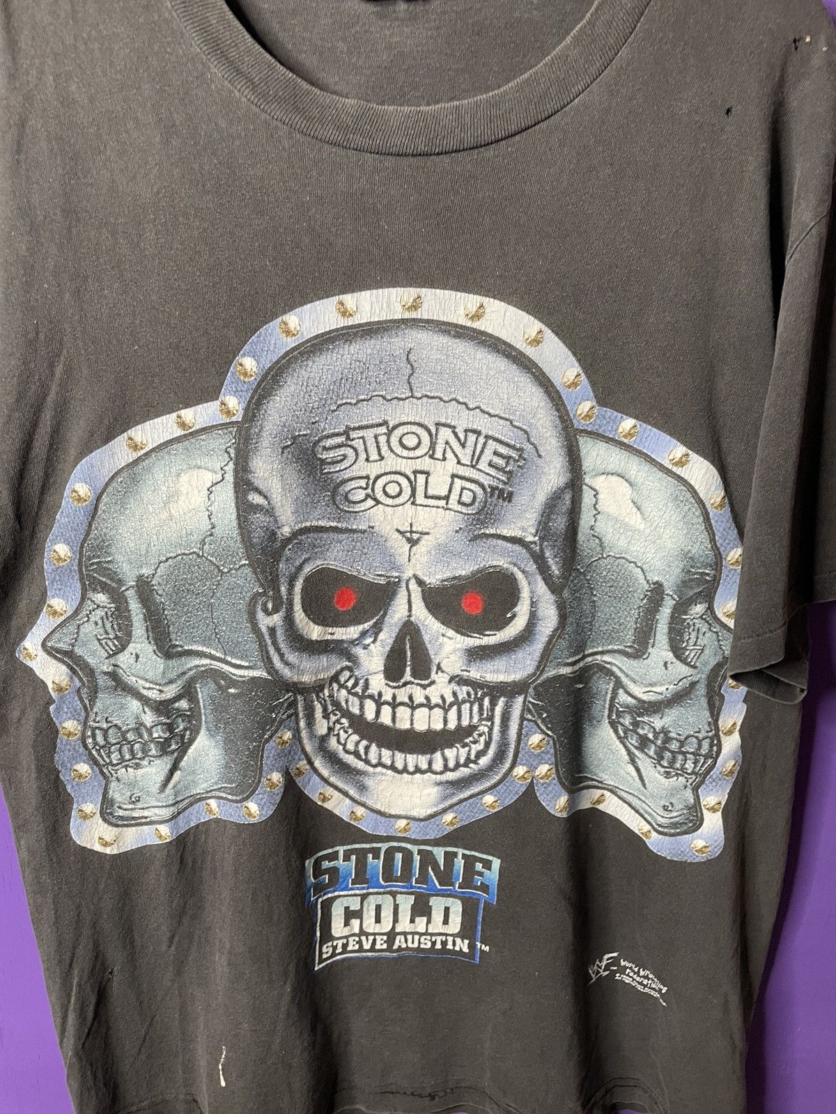 Vintage × WWF Vintage 90s Stone cold do it the hard way t-shirt Size US XL / EU 56 / 4 - 3 Thumbnail