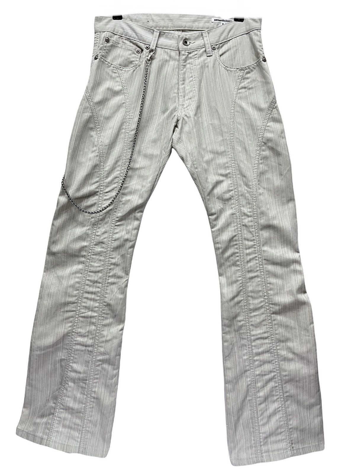 semanticdesign 🔥SEMANTIC DESIGN JAPAN Cotton-Poly Special Design Flare Size US 29 - 3 Thumbnail