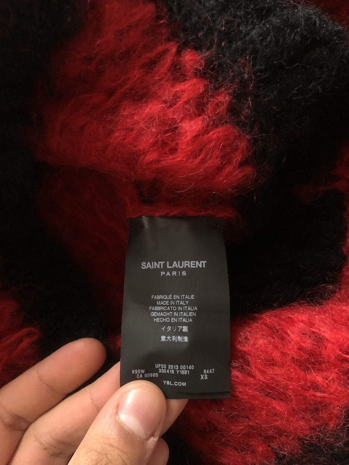 Hedi Slimane × Saint Laurent Paris FW13 Hedi Slimane Saint Laurent Menswear Mohair Sweater Size US XS / EU 42 / 0 - 9 Thumbnail