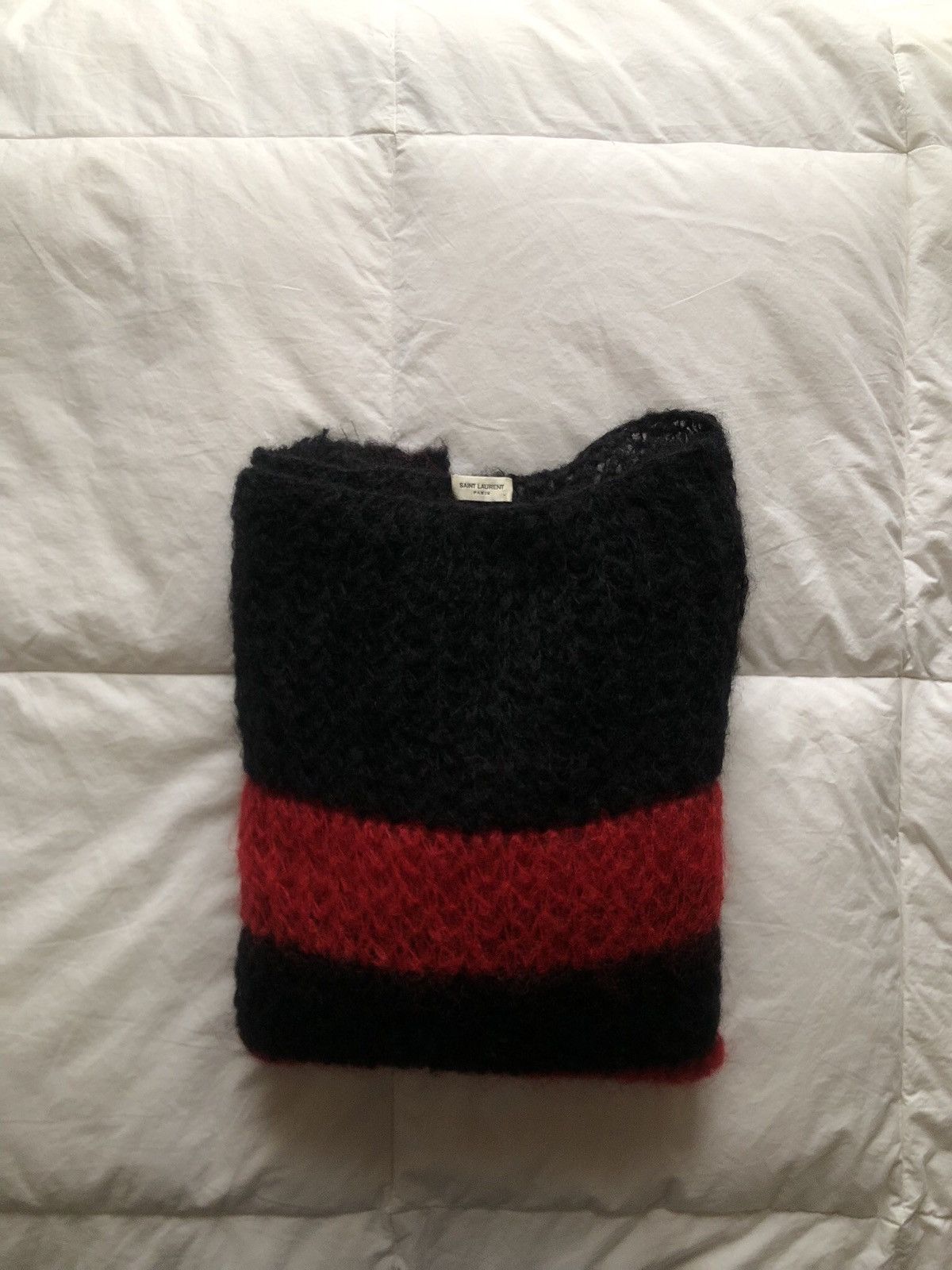 Hedi Slimane × Saint Laurent Paris FW13 Hedi Slimane Saint Laurent Menswear Mohair Sweater Size US XS / EU 42 / 0 - 12 Thumbnail