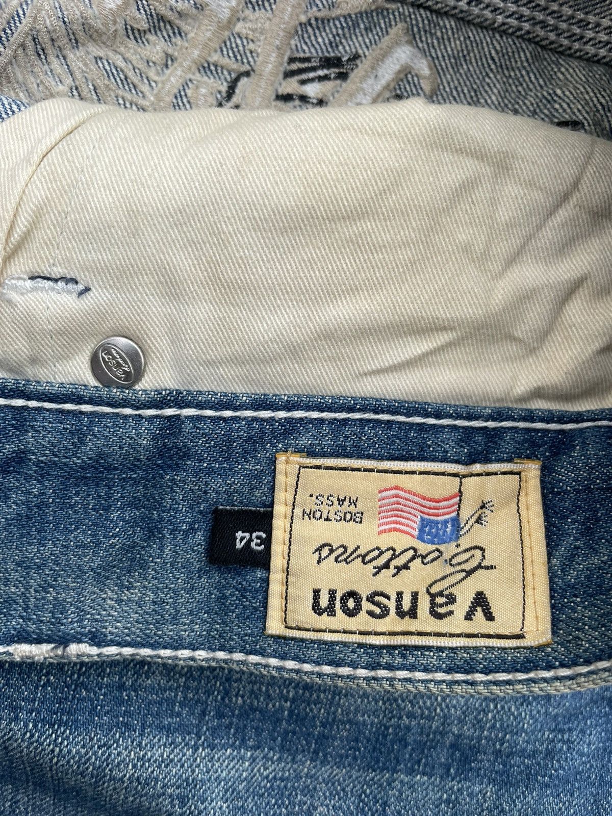 Vanson Leathers Vanson Leather Emboiderey Design Denim Size US 36 / EU 52 - 16 Thumbnail