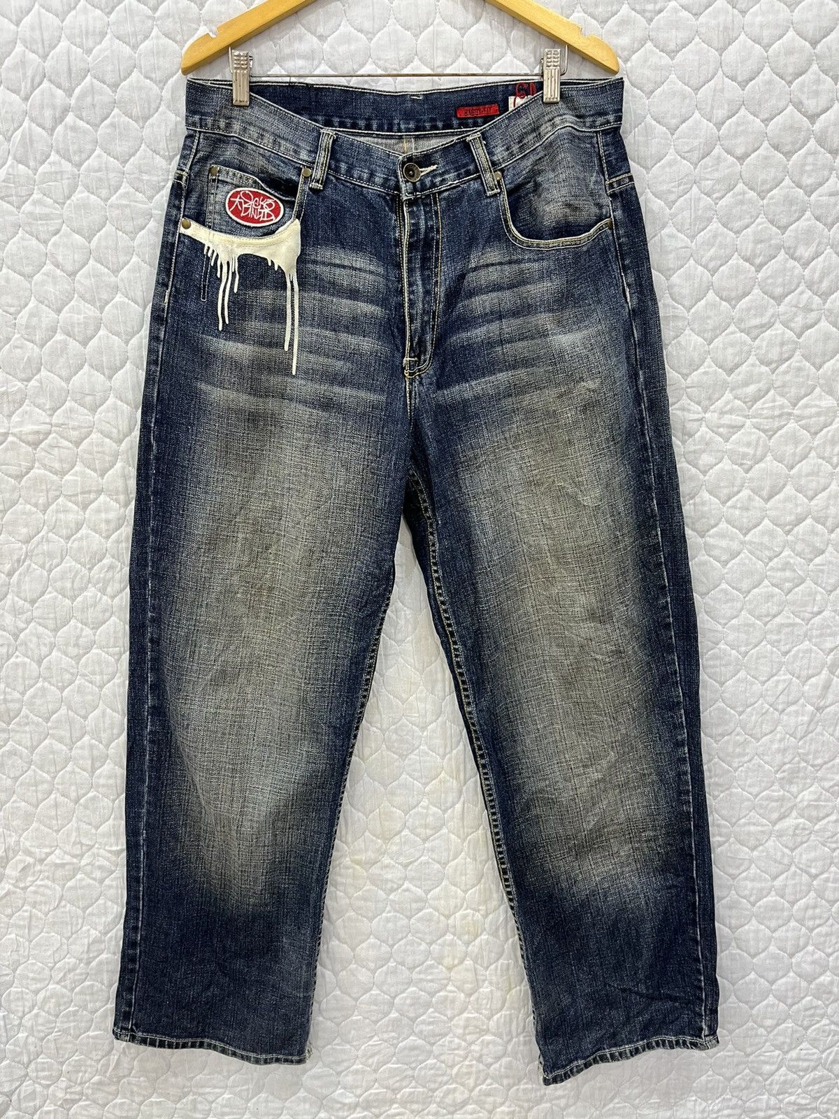 Ecko Unltd. K. ECKO HYPEBEAST DISTRESSED DENIM Size US 34 / EU 50 - 2 Thumbnail