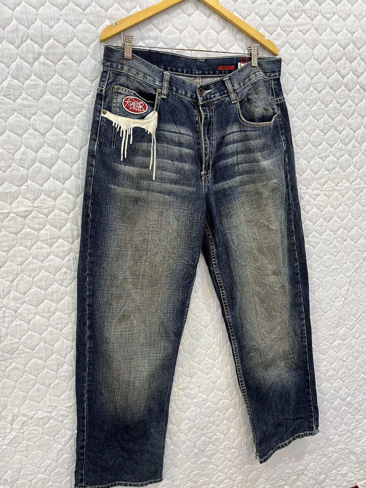 Ecko Unltd. K. ECKO HYPEBEAST DISTRESSED DENIM Size US 34 / EU 50 - 4 Thumbnail