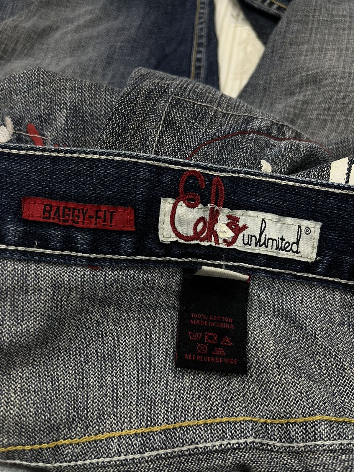 Ecko Unltd. K. ECKO HYPEBEAST DISTRESSED DENIM Size US 34 / EU 50 - 10 Thumbnail