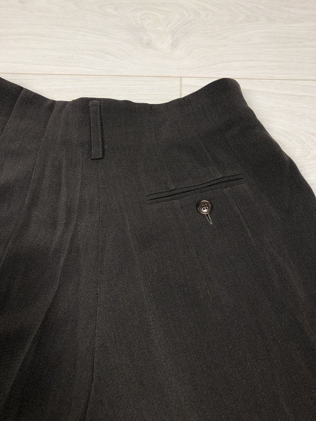 Jil Sander × Vintage Jil Sander Pants Cropped Olive Drawstring 36 Straight Size 28" / US 6 / IT 42 - 9 Thumbnail