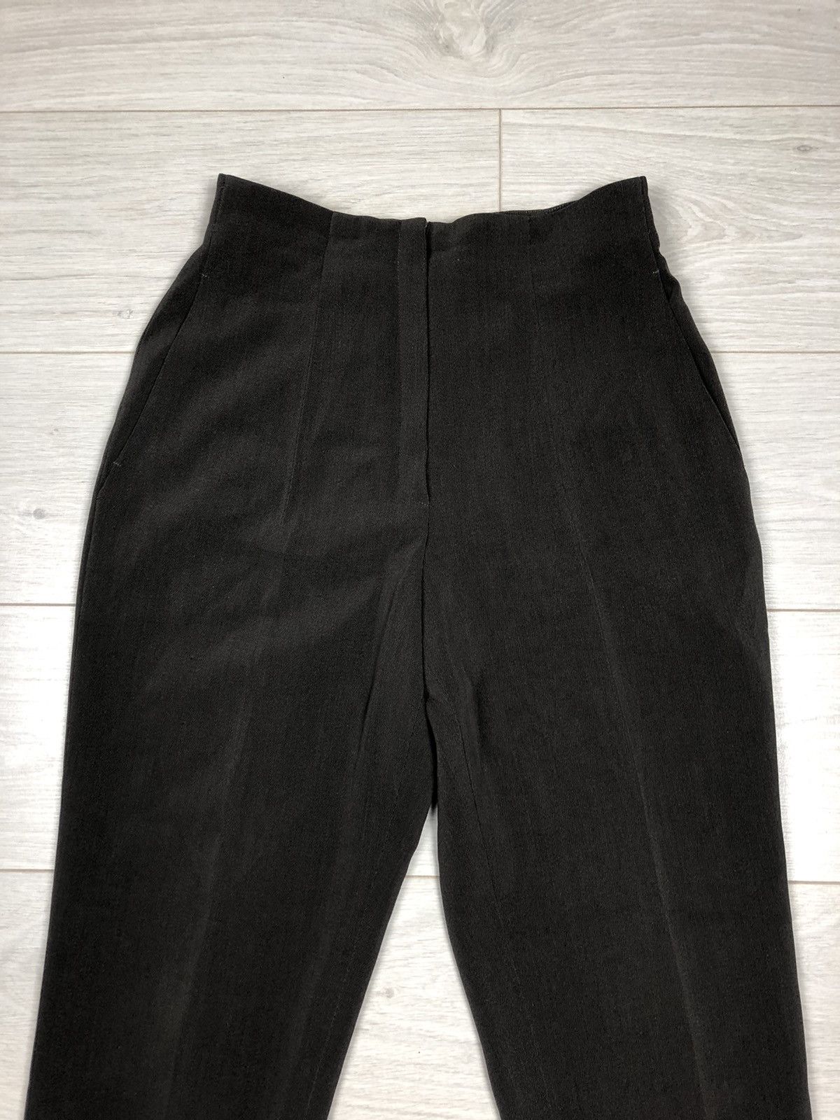 Jil Sander × Vintage Jil Sander Pants Cropped Olive Drawstring 36 Straight Size 28" / US 6 / IT 42 - 3 Thumbnail