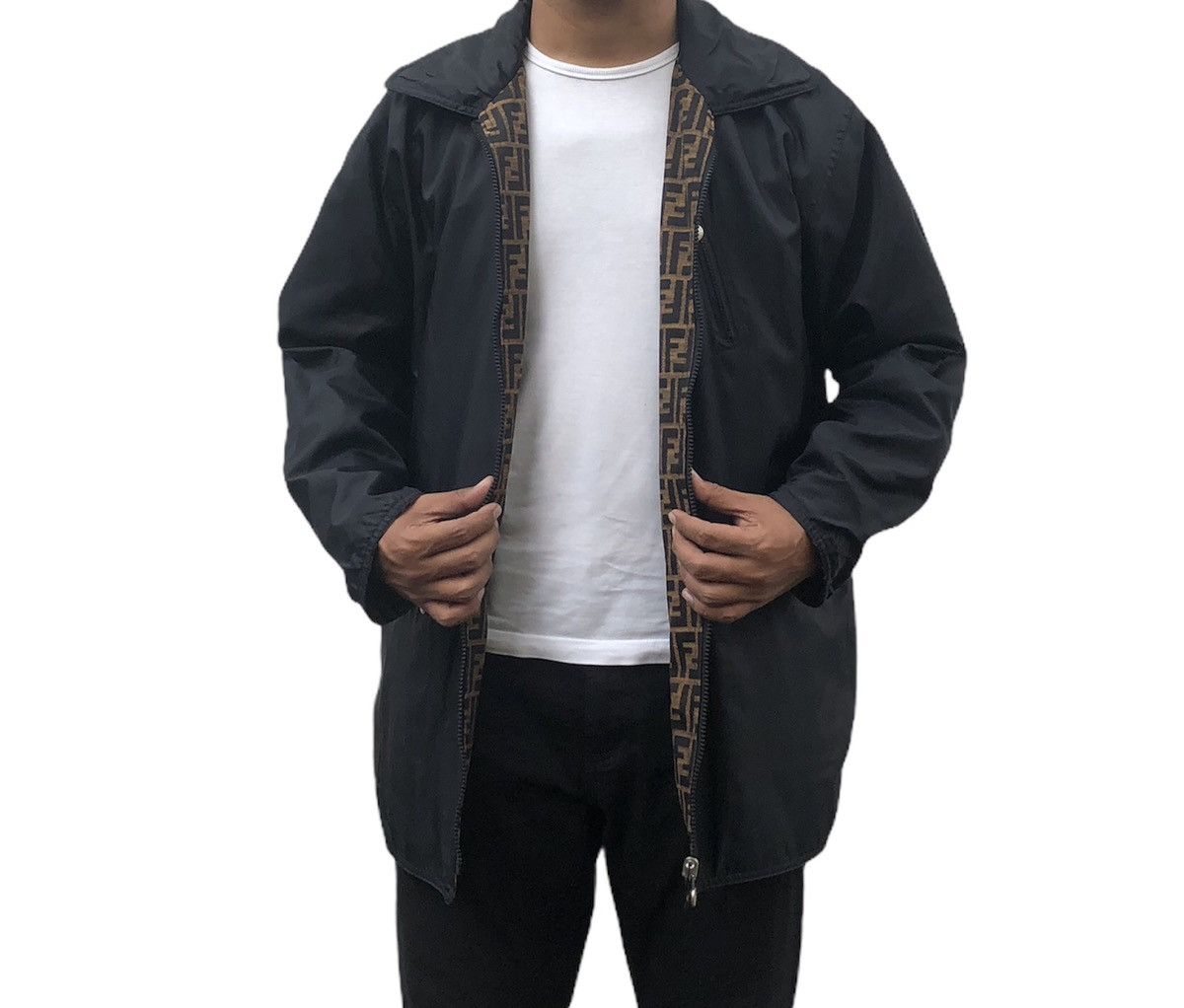 Fendi Vintage Fendi Roma Amor Riversible Jacket Size US L / EU 52-54 / 3 - 21 Thumbnail