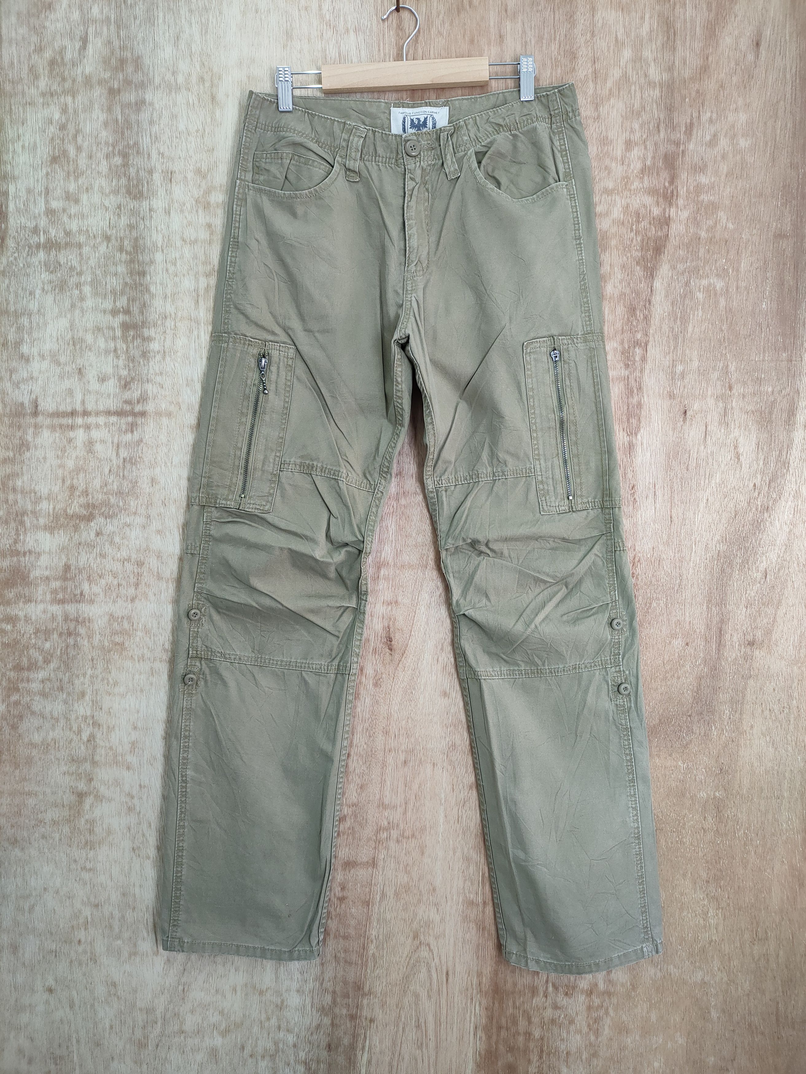 Japanese Brand × Vintage FAMOUS FUNCTION GARMENT CARGO PANTS Size US 32 / EU 48 - 12 Thumbnail