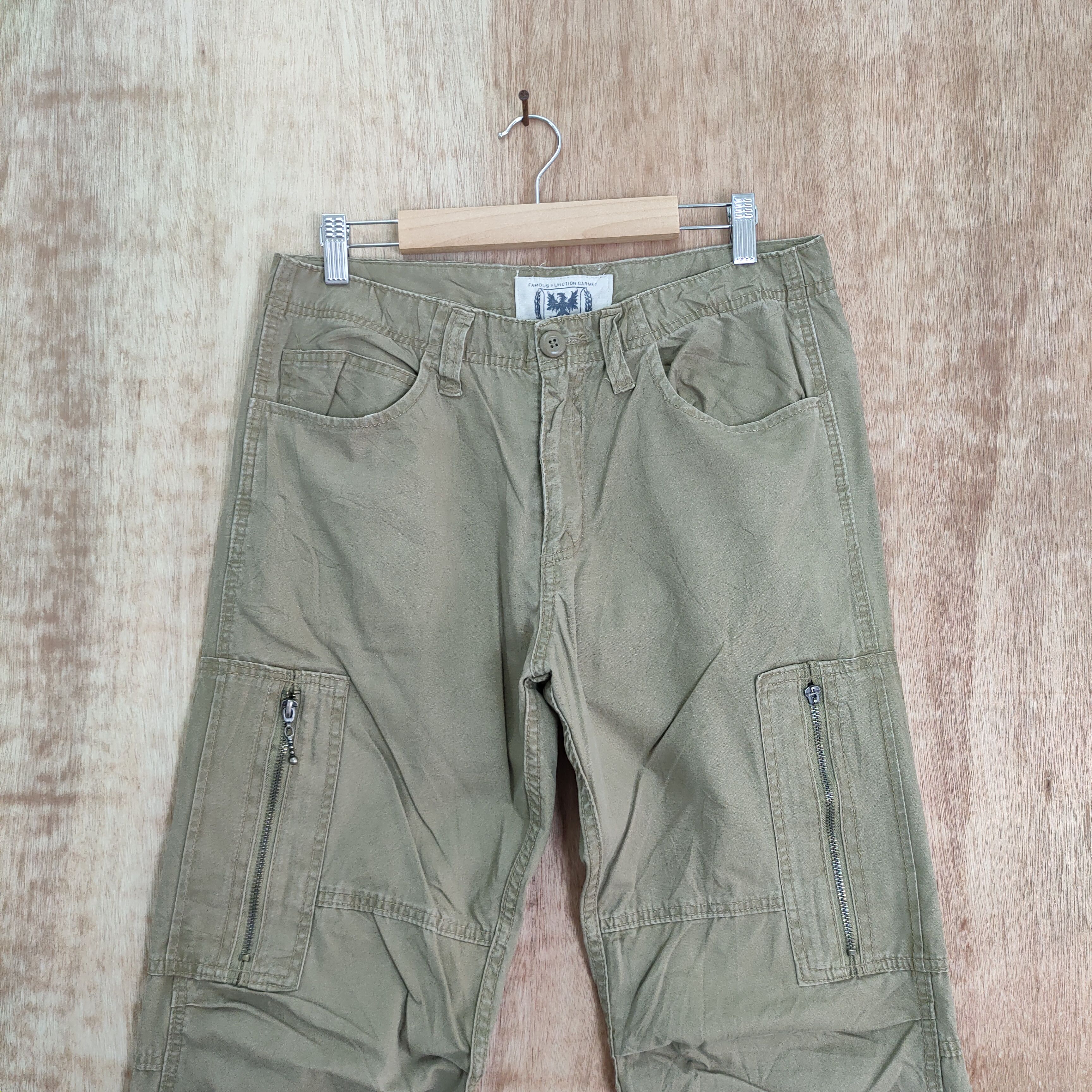 Japanese Brand × Vintage FAMOUS FUNCTION GARMENT CARGO PANTS Size US 32 / EU 48 - 3 Thumbnail
