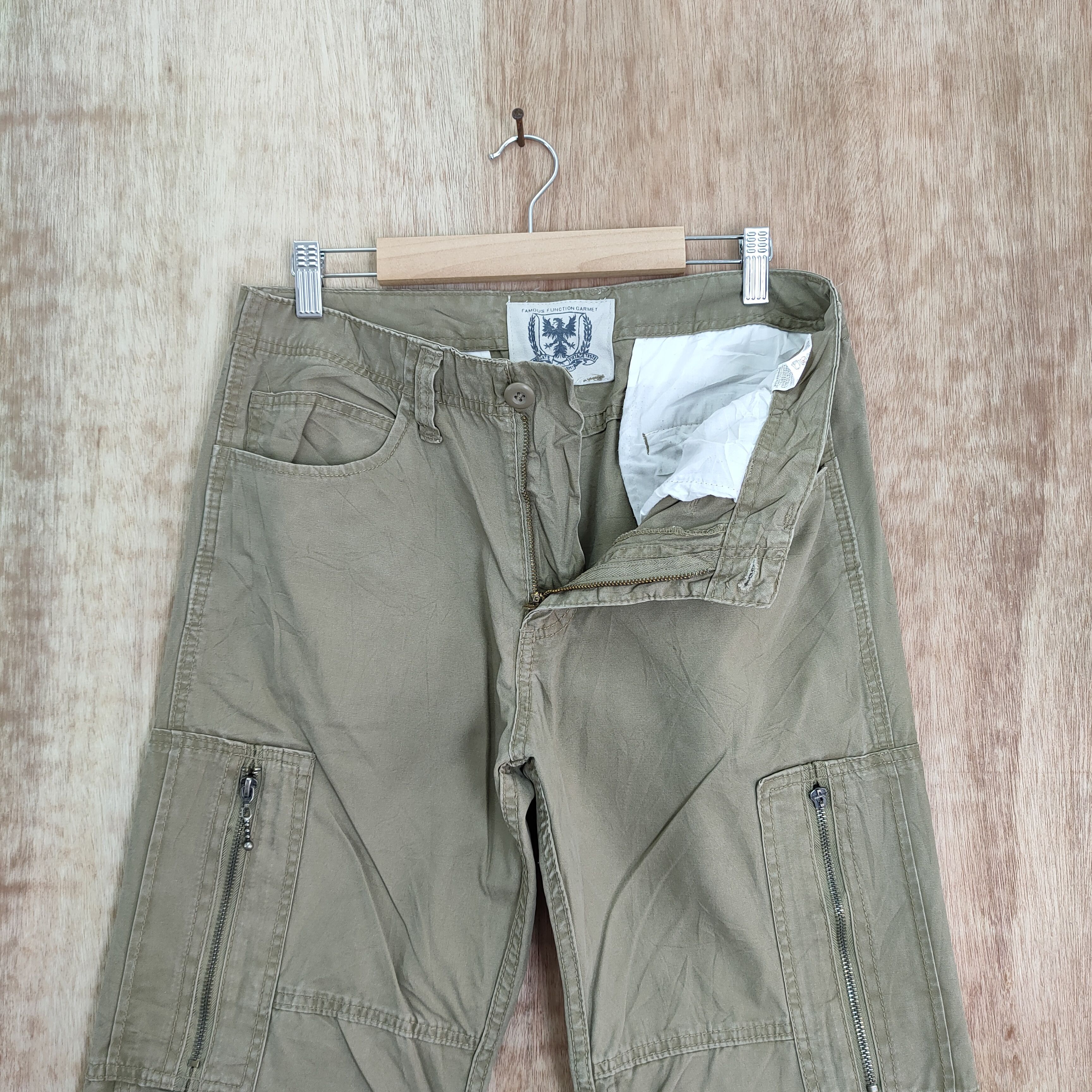 Japanese Brand × Vintage FAMOUS FUNCTION GARMENT CARGO PANTS Size US 32 / EU 48 - 5 Thumbnail