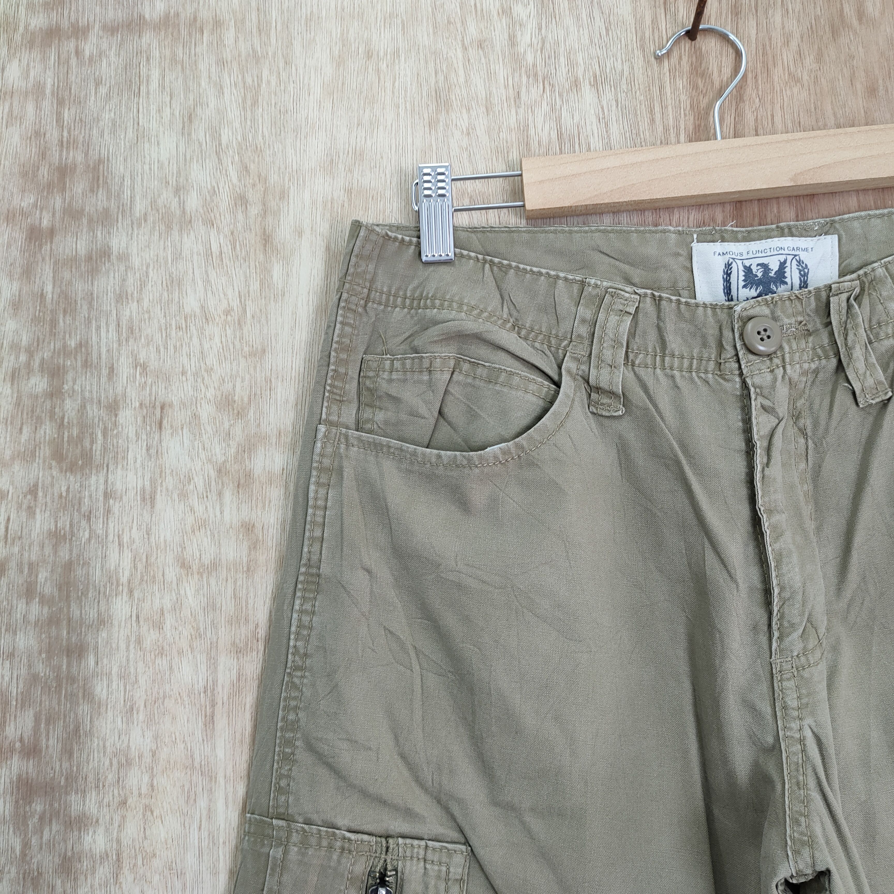 Japanese Brand × Vintage FAMOUS FUNCTION GARMENT CARGO PANTS Size US 32 / EU 48 - 15 Thumbnail