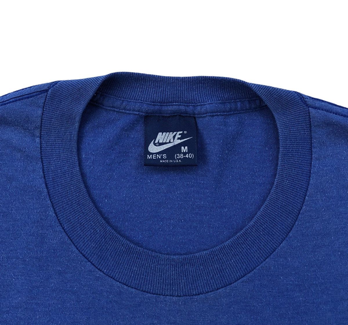 Nike 🔥RARE🔥Vintage 80s Nike Blue Tag Athletics West Tee Size US M / EU 48-50 / 2 - 5 Thumbnail