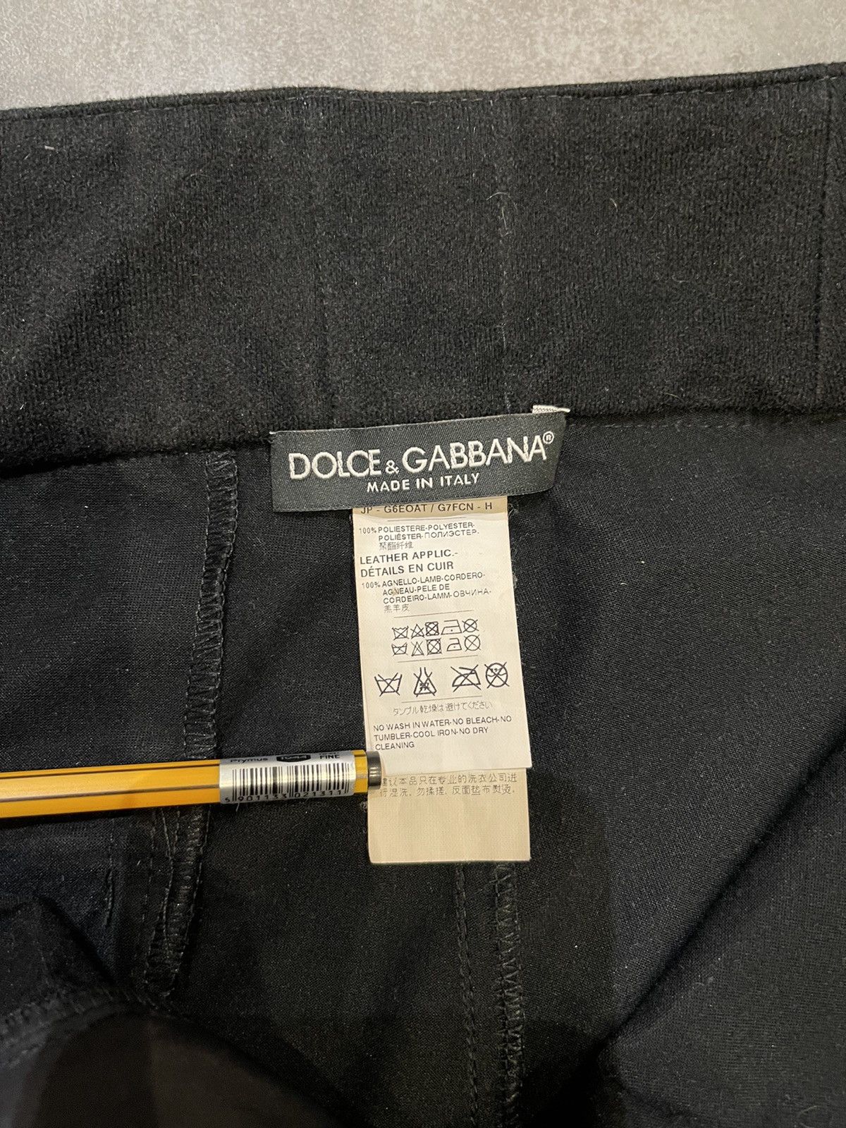 Dolce & Gabbana Technical Zipped Black Ski Pants