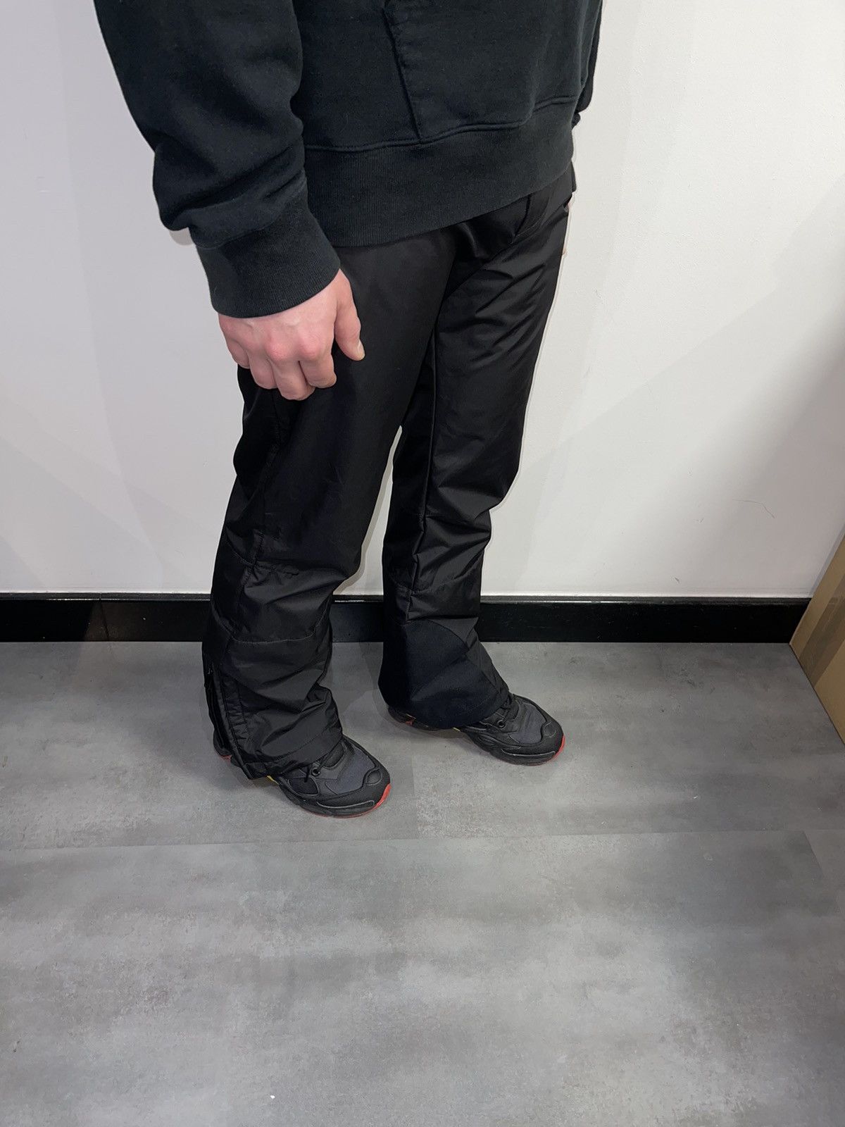 Dolce & Gabbana Technical Zipped Black Ski Pants