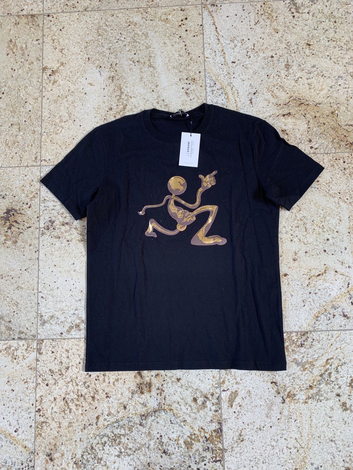 JW Anderson Mercury Man Logo Tee, SS in Black Size US M / EU 48-50 / 2 - 2 Thumbnail