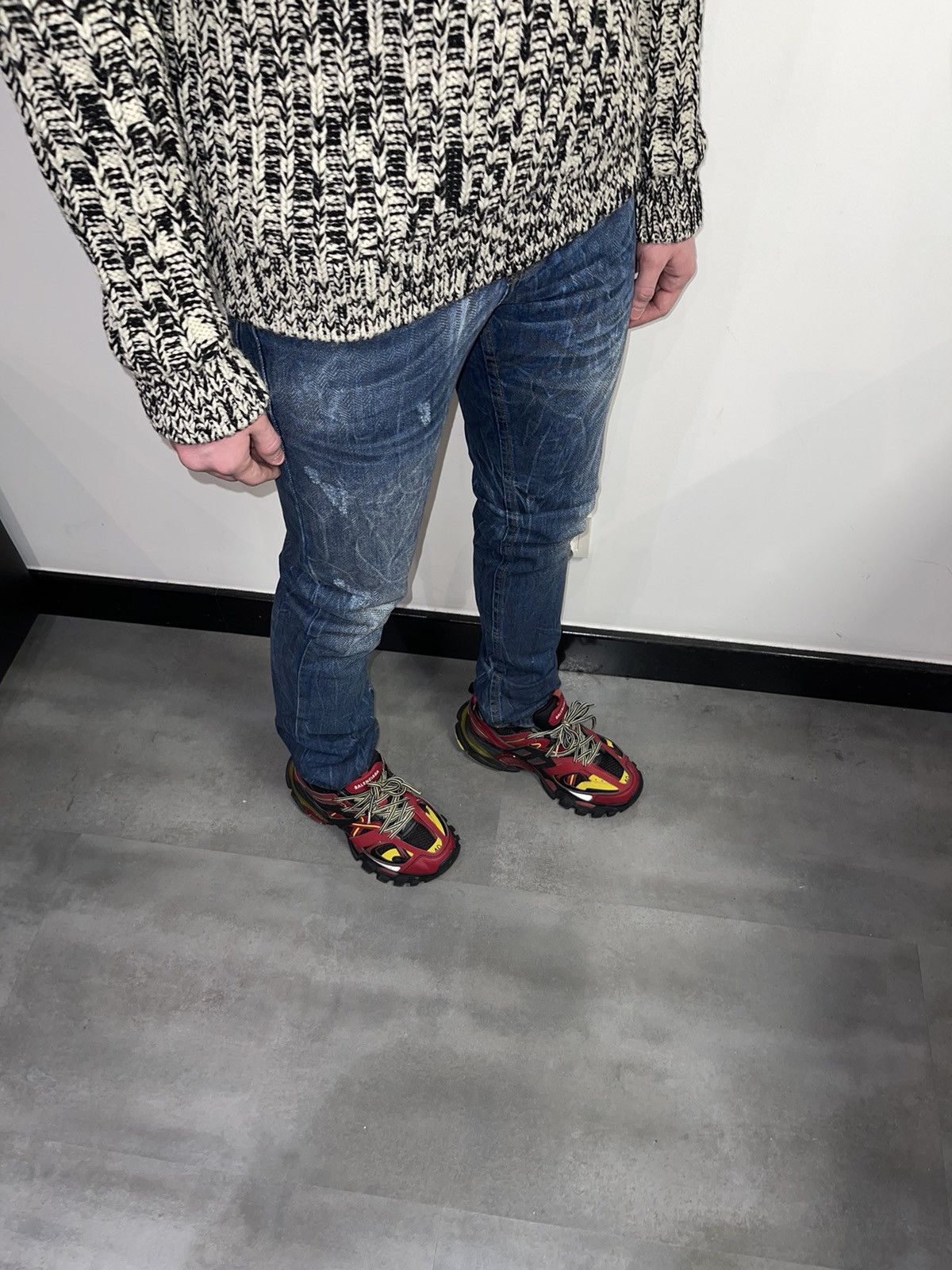 John Galliano Galliano Distressed Waxed Denim Pants Size US 29 - 5 Thumbnail