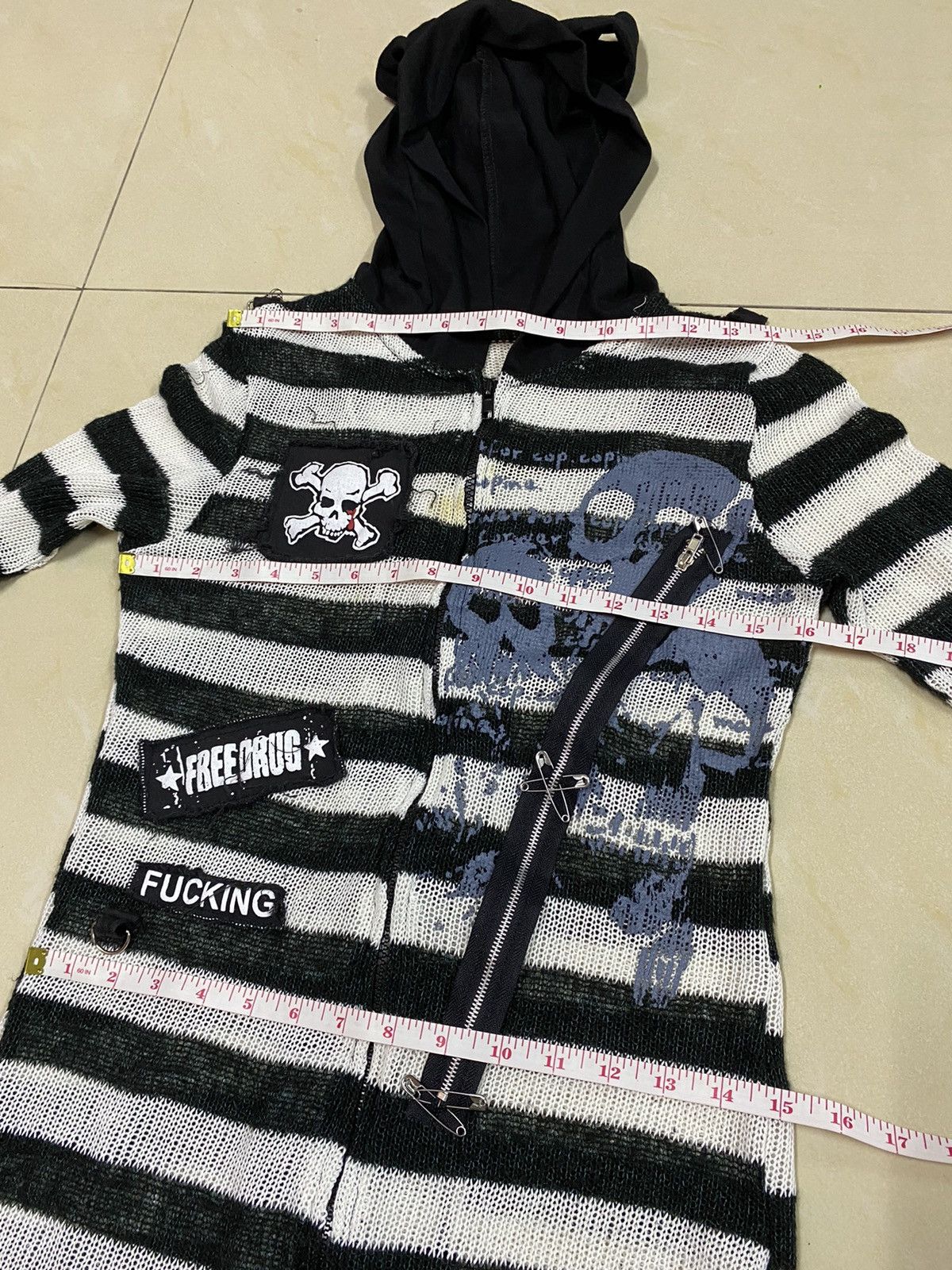 Japanese Brand Mad Punk🔥Japanese Brand Long Drug Honey Slim Hoodie Size US XS / EU 42 / 0 - 17 Thumbnail