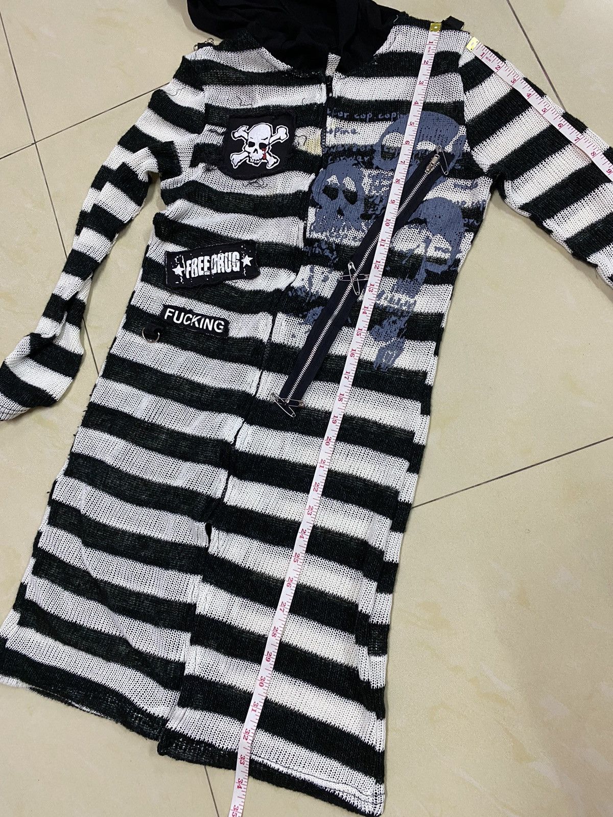 Japanese Brand Mad Punk🔥Japanese Brand Long Drug Honey Slim Hoodie Size US XS / EU 42 / 0 - 18 Thumbnail