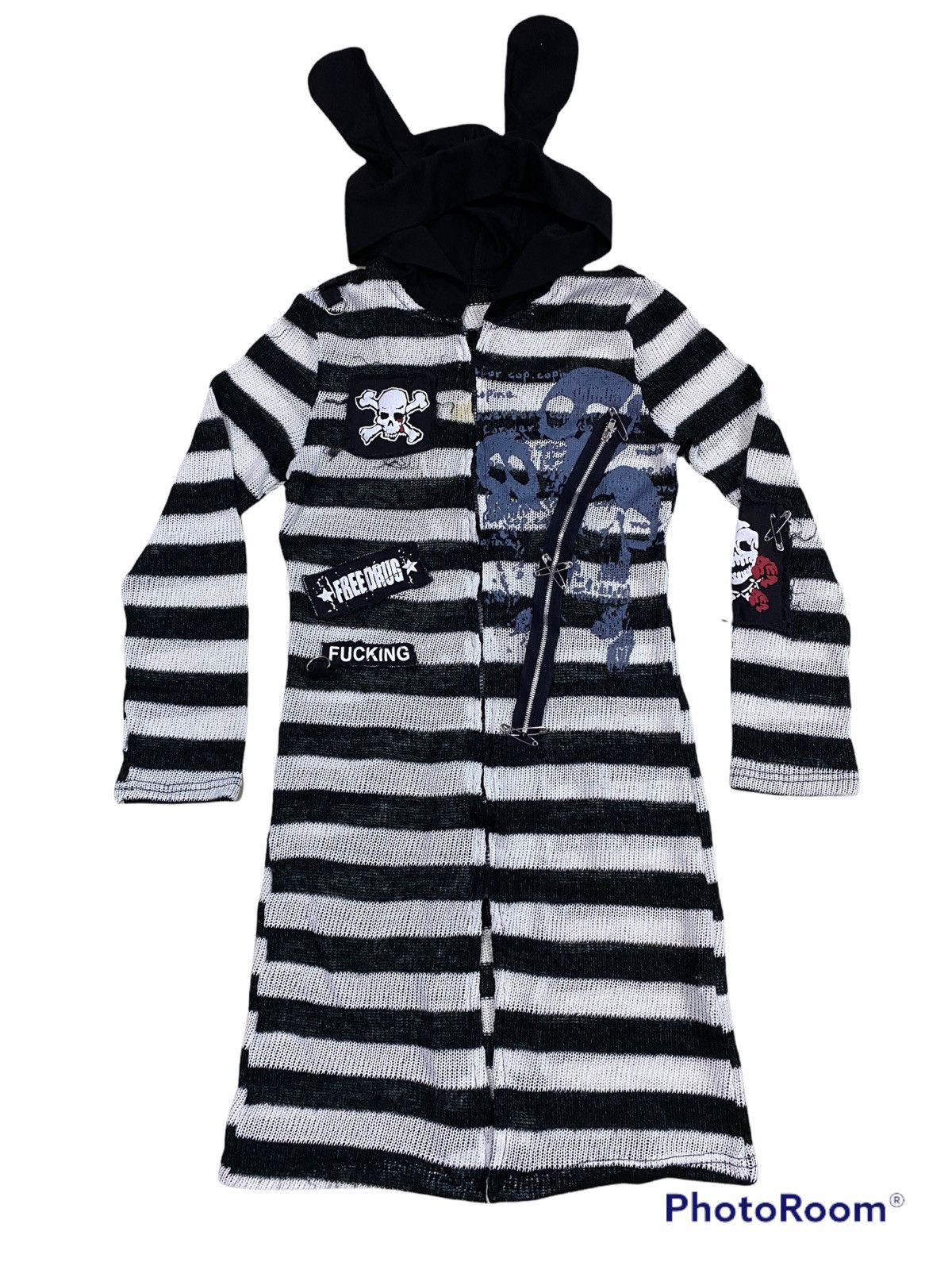 Japanese Brand Mad Punk🔥Japanese Brand Long Drug Honey Slim Hoodie Size US XS / EU 42 / 0 - 1 Thumbnail
