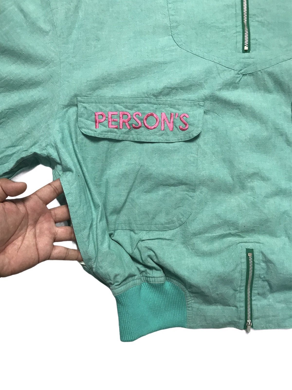 PERSON'S × Vintage Person For Men Bomber Half Zip Jacket Size US M / EU 48-50 / 2 - 4 Thumbnail