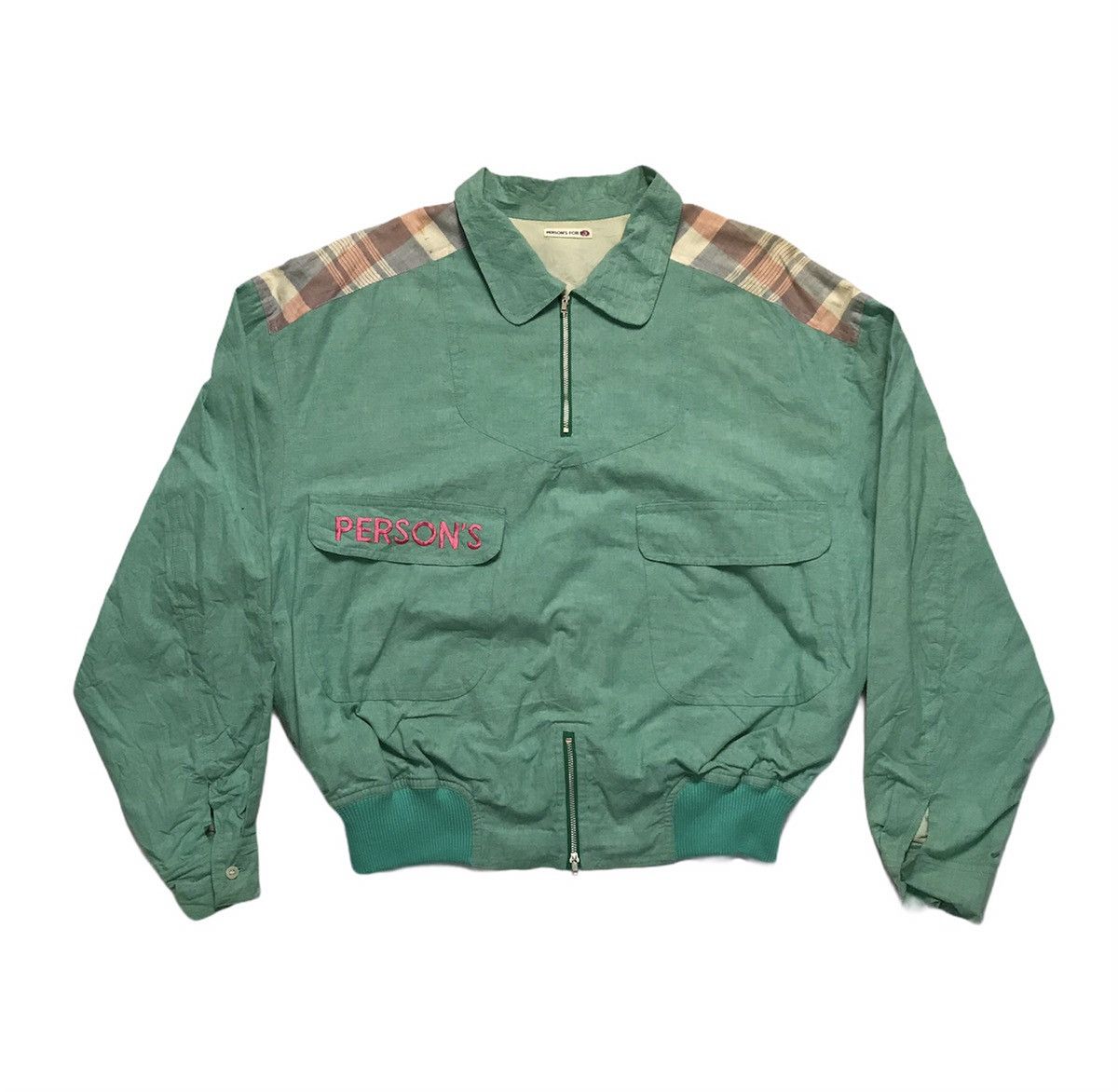PERSON'S × Vintage Person For Men Bomber Half Zip Jacket Size US M / EU 48-50 / 2 - 6 Thumbnail