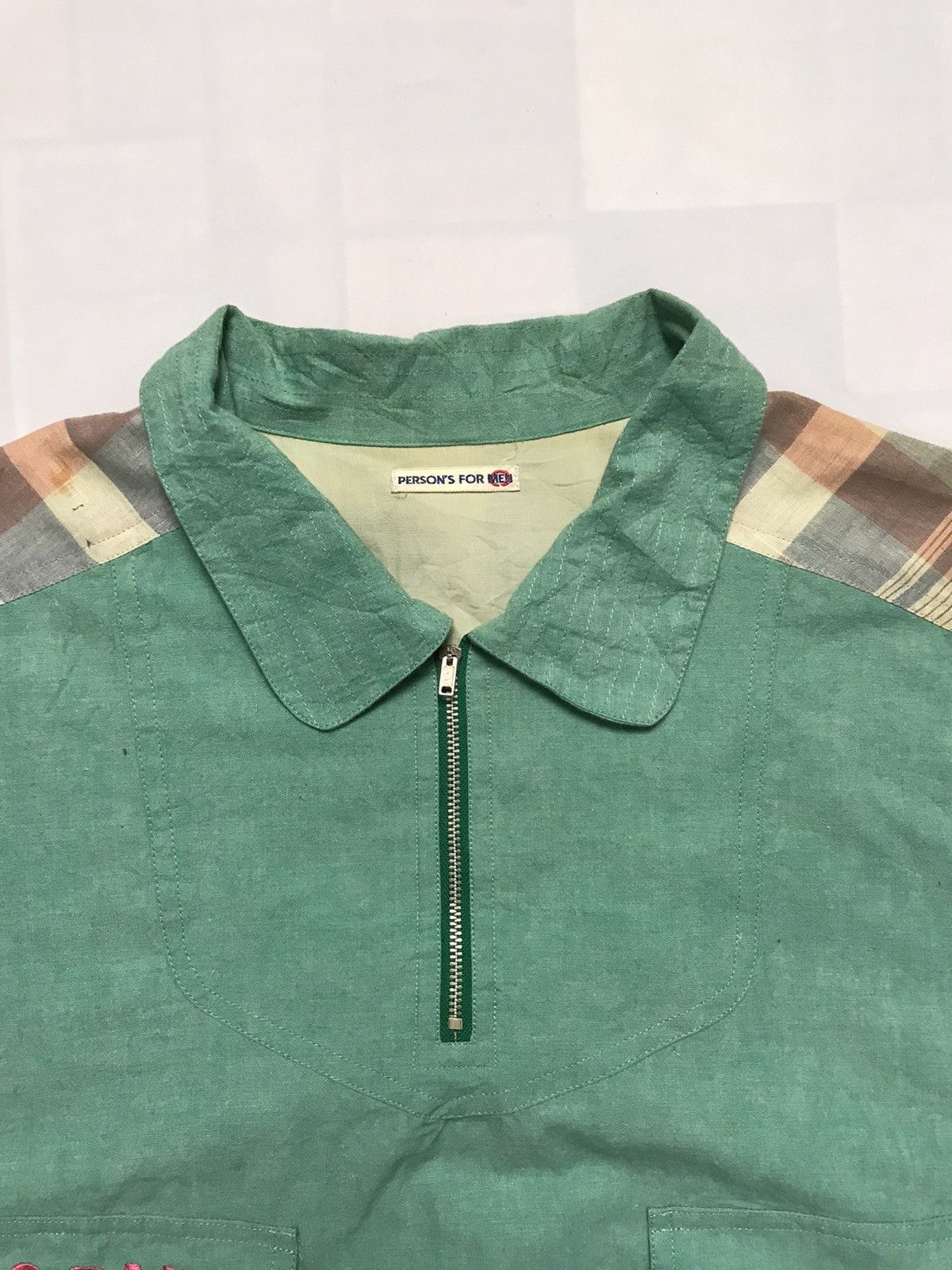 PERSON'S × Vintage Person For Men Bomber Half Zip Jacket Size US M / EU 48-50 / 2 - 9 Thumbnail