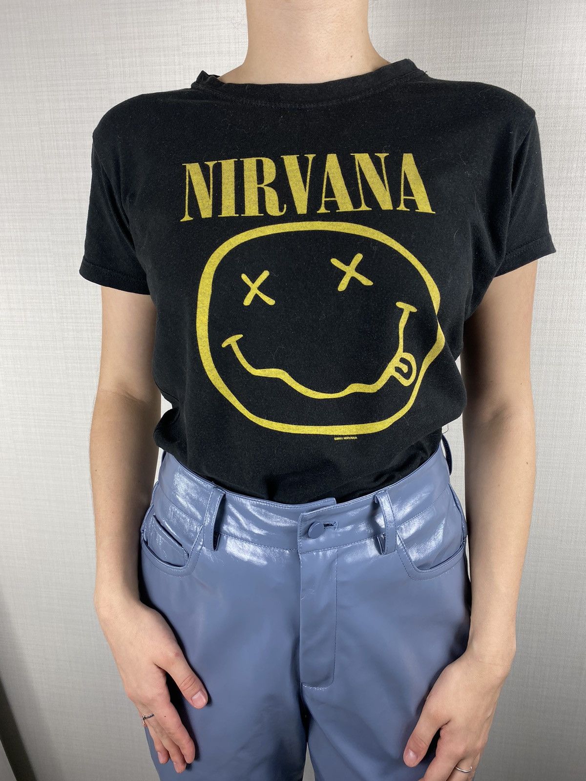 Nirvana × Vintage Rare Nirvana 2003 Smile Vintage Top T Shirt Logo 90s Merch Size L / US 10 / IT 46 - 1 Thumbnail