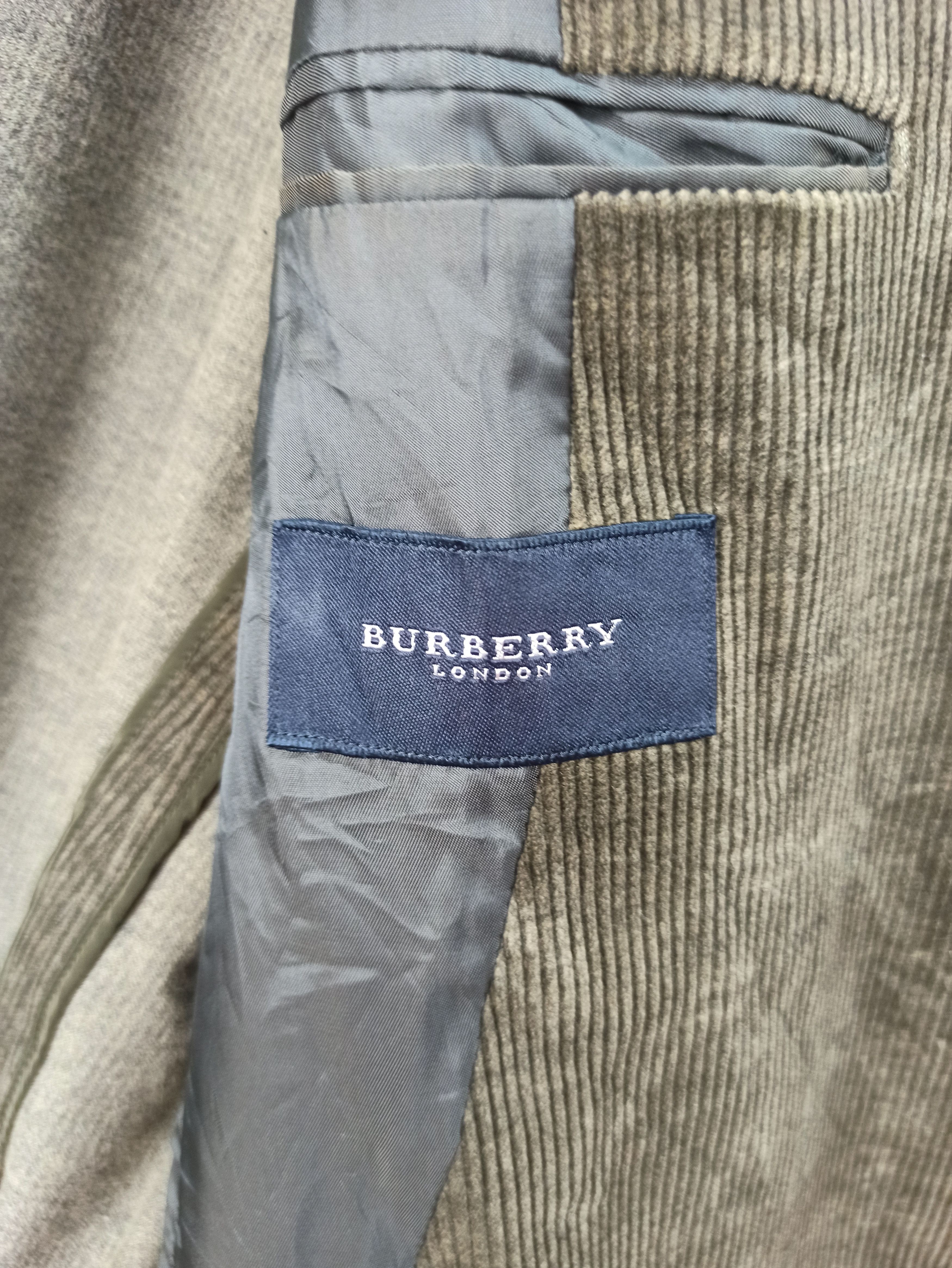 Burberry Vintage Burberry Green Corduroy Collar Coat Jacket Size US L / EU 52-54 / 3 - 5 Thumbnail