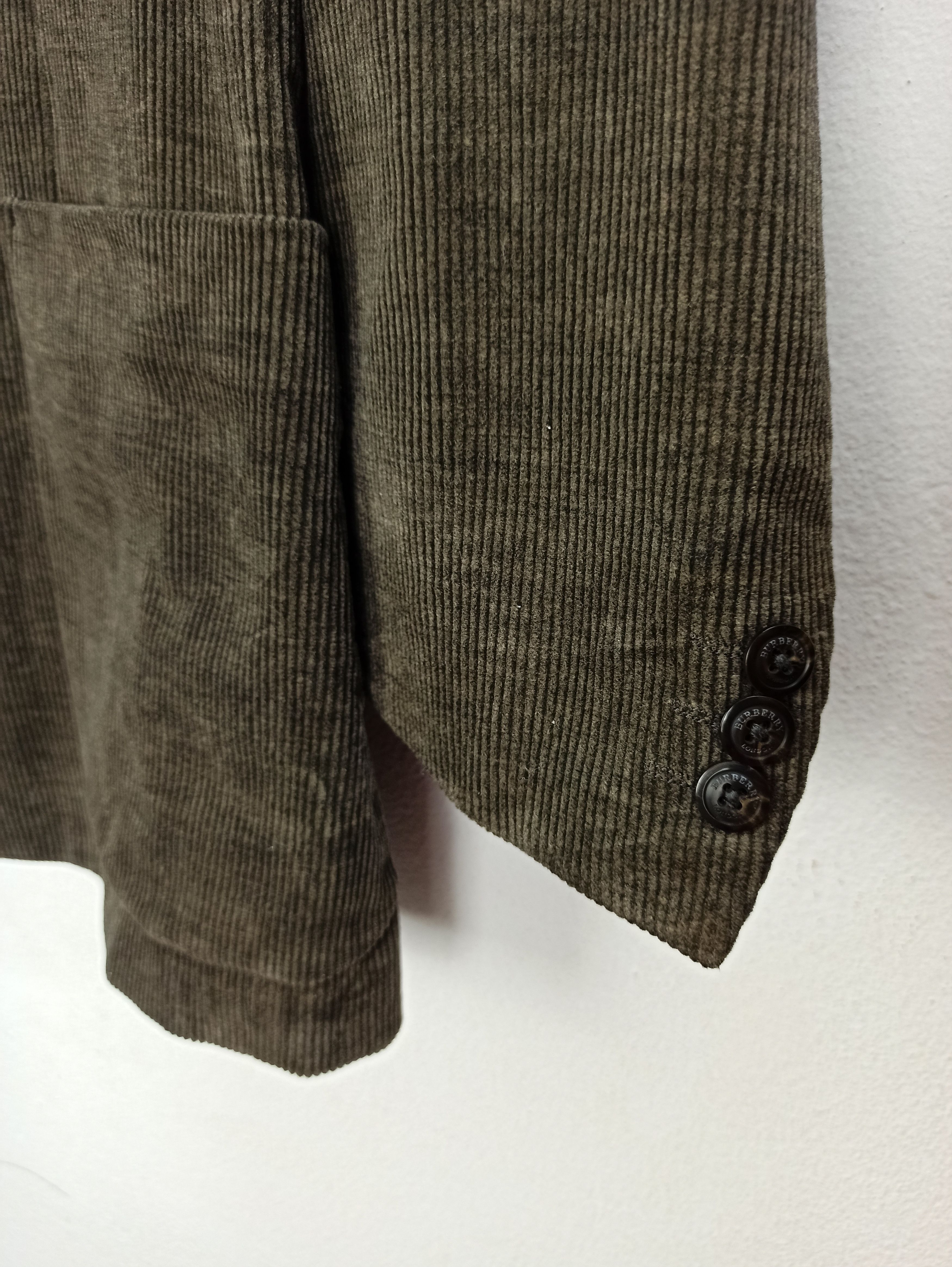 Burberry Vintage Burberry Green Corduroy Collar Coat Jacket Size US L / EU 52-54 / 3 - 2 Thumbnail