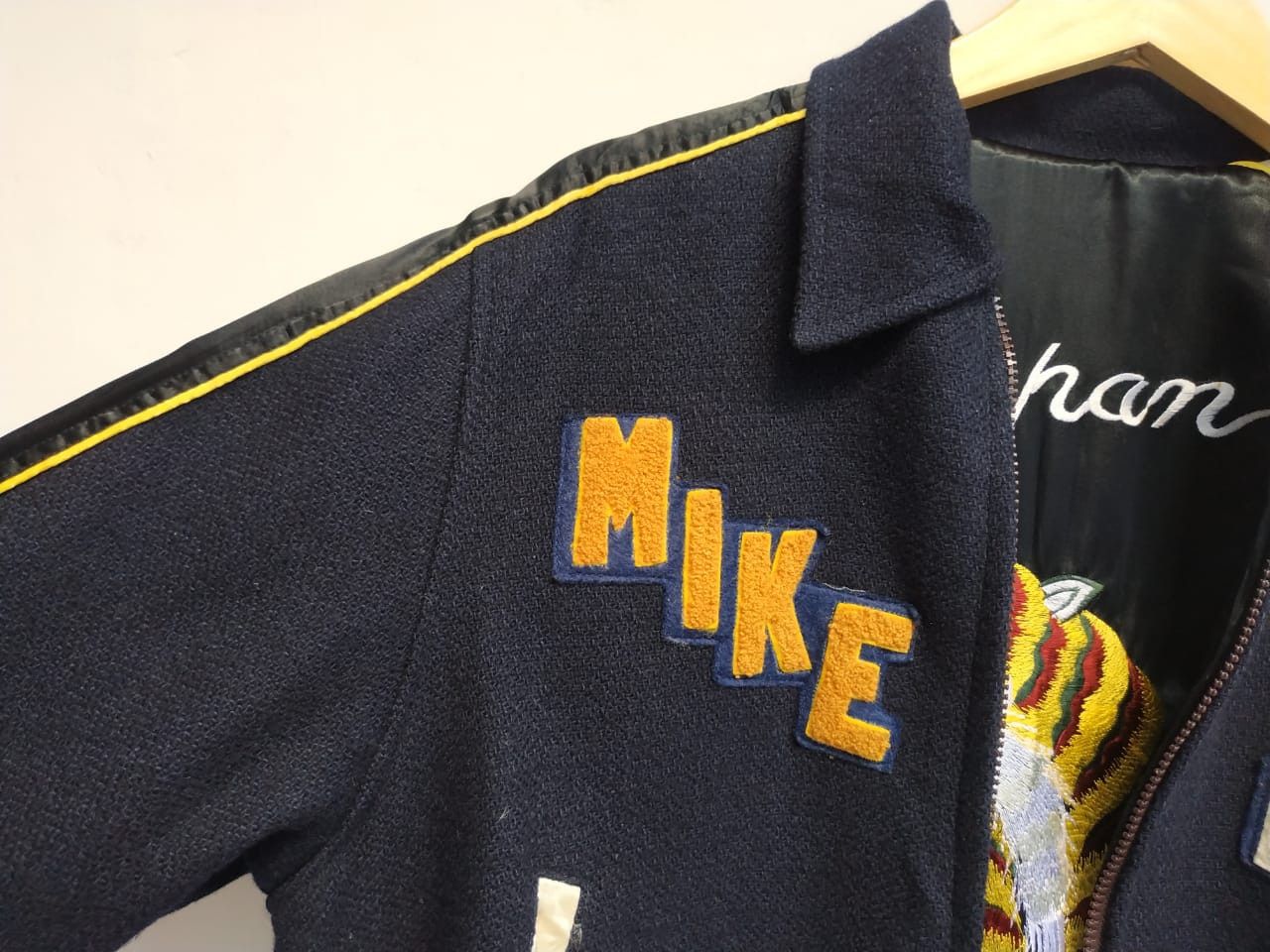 Japanese Brand Fit S to M, Vintage Reversible Wool-Rayon Sukajan Jacket Size US M / EU 48-50 / 2 - 6 Thumbnail