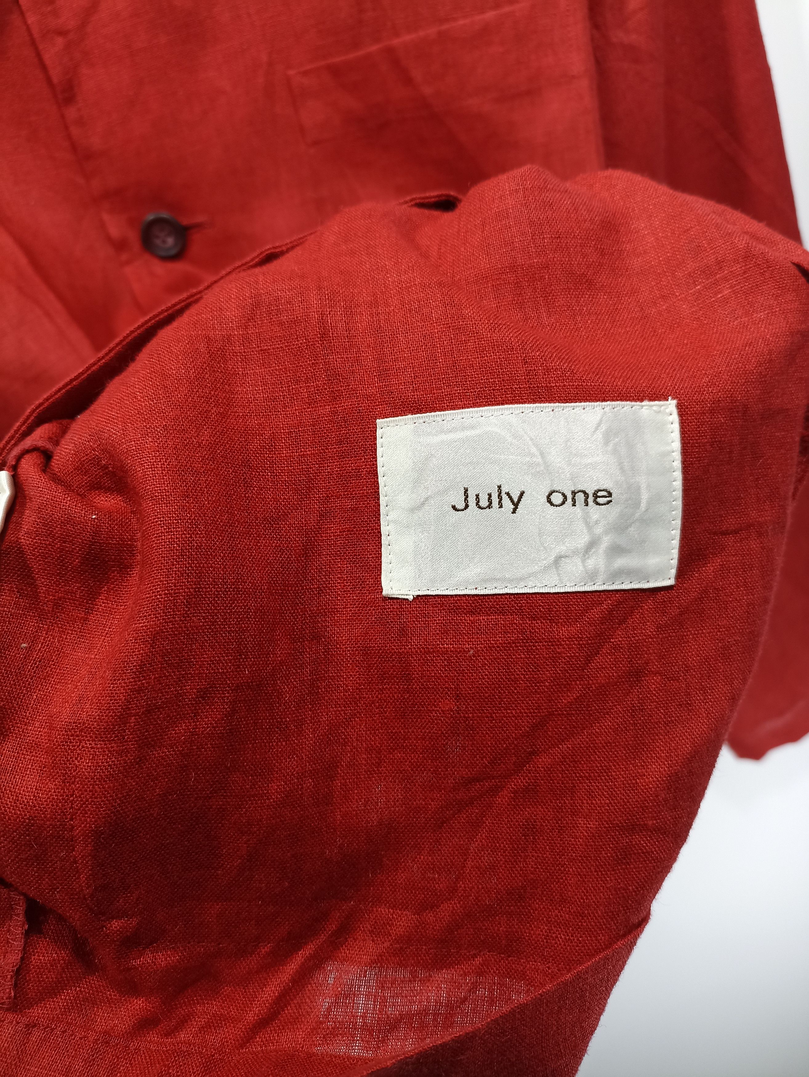 Japanese Brand × Vintage July one Baggy chore linen jacket Size US M / EU 48-50 / 2 - 4 Thumbnail