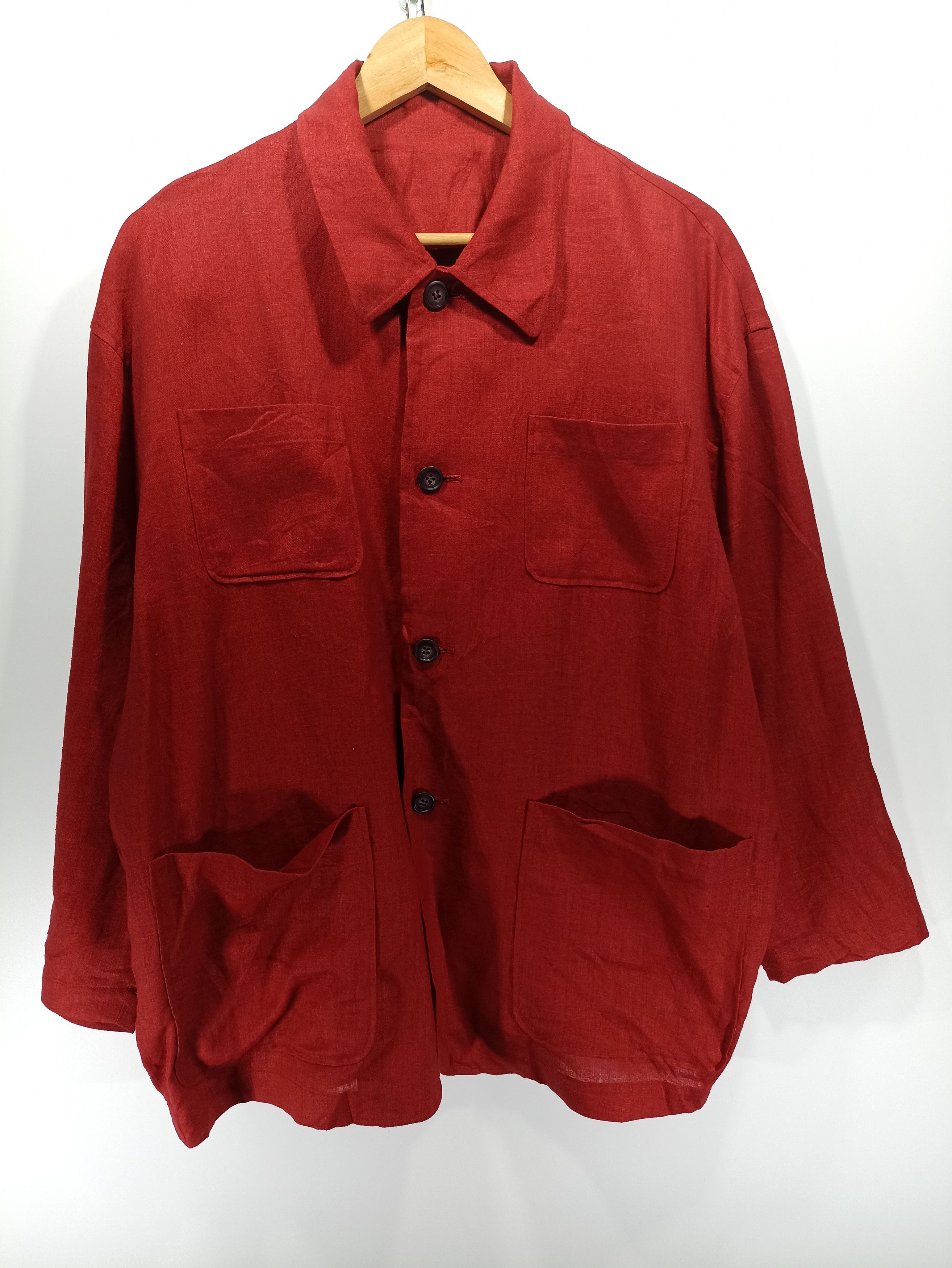 Japanese Brand × Vintage July one Baggy chore linen jacket Size US M / EU 48-50 / 2 - 1 Thumbnail