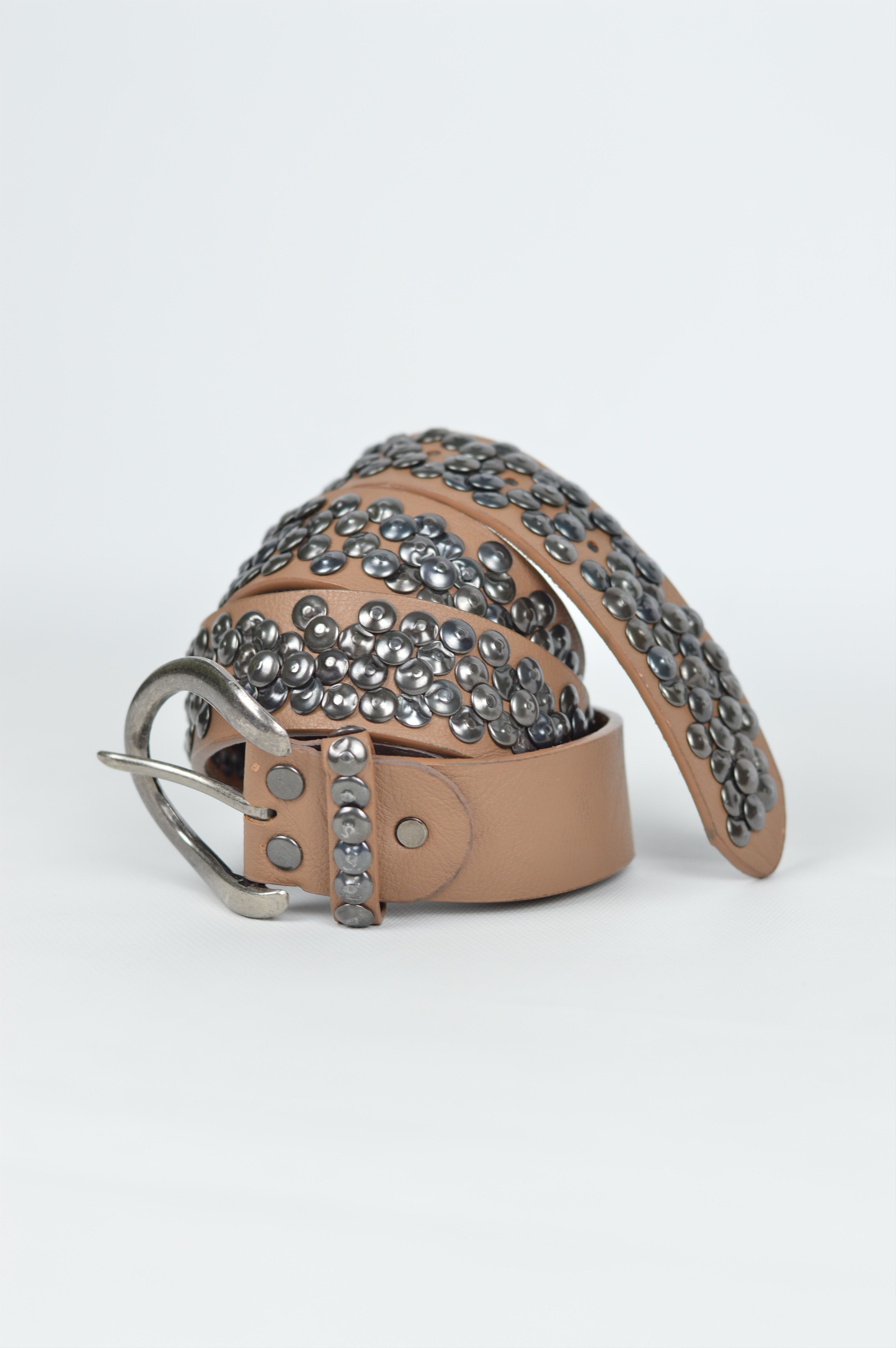 Japanese Brand × Rockstar Games Vintage Punks Rhinestones Leather Belt Size ONE SIZE - 2 Thumbnail