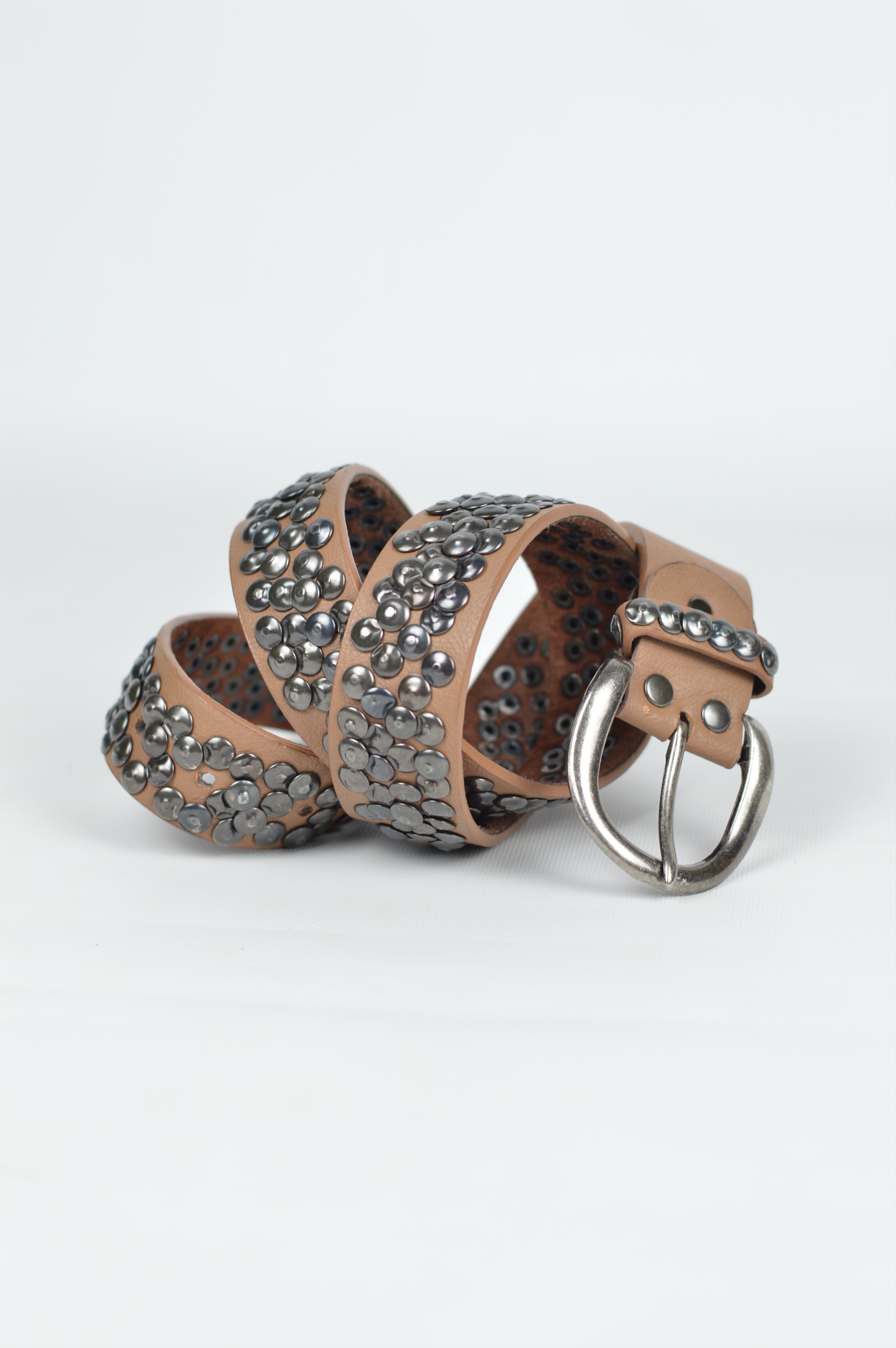 Japanese Brand × Rockstar Games Vintage Punks Rhinestones Leather Belt Size ONE SIZE - 1 Thumbnail