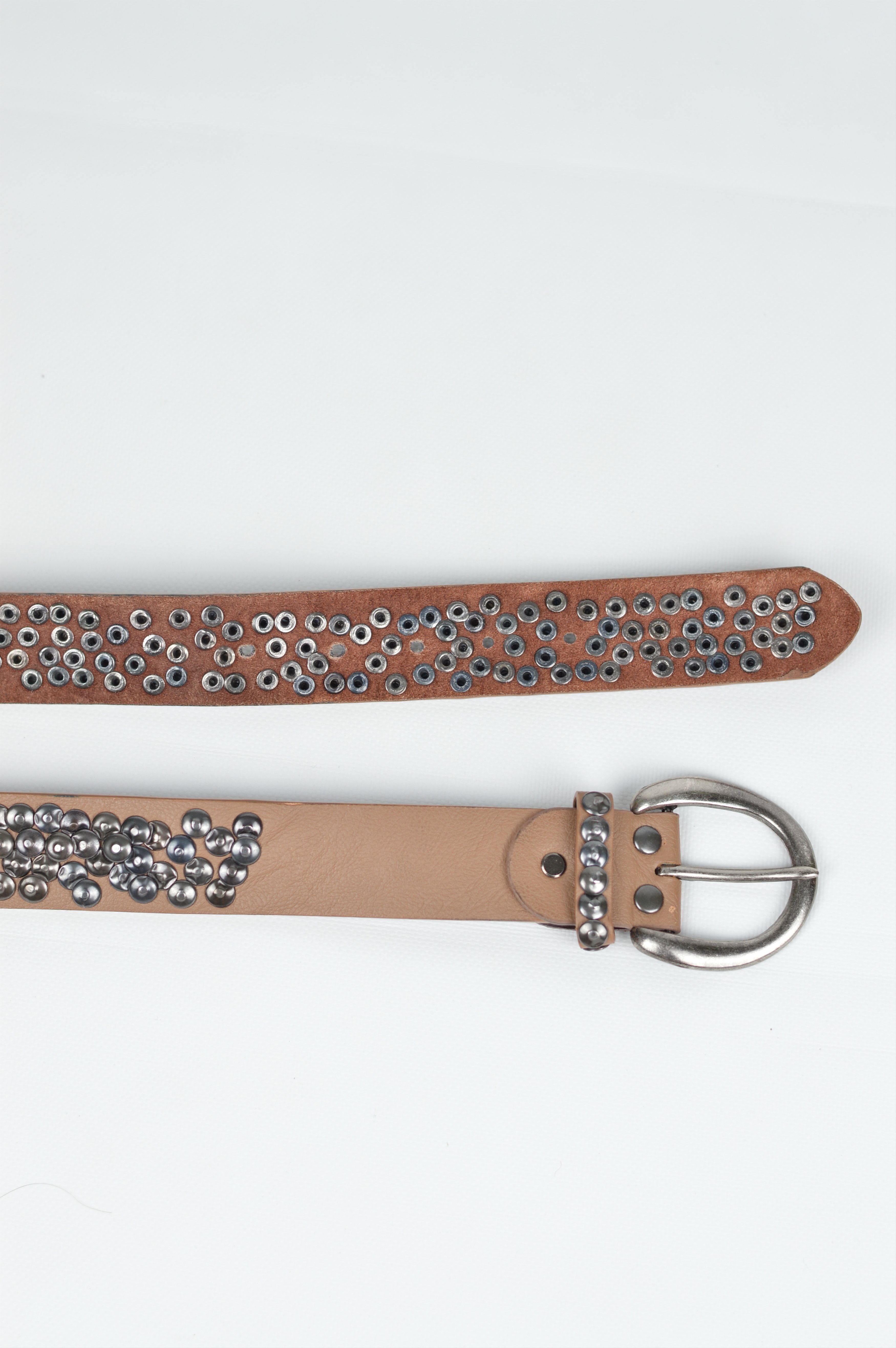 Japanese Brand × Rockstar Games Vintage Punks Rhinestones Leather Belt Size ONE SIZE - 3 Thumbnail