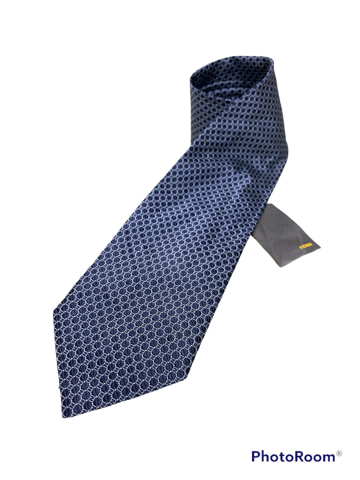 Fendi BNWT FENDI FULL MONOGRAM SILK NECK TIE Size ONE SIZE - 1 Thumbnail