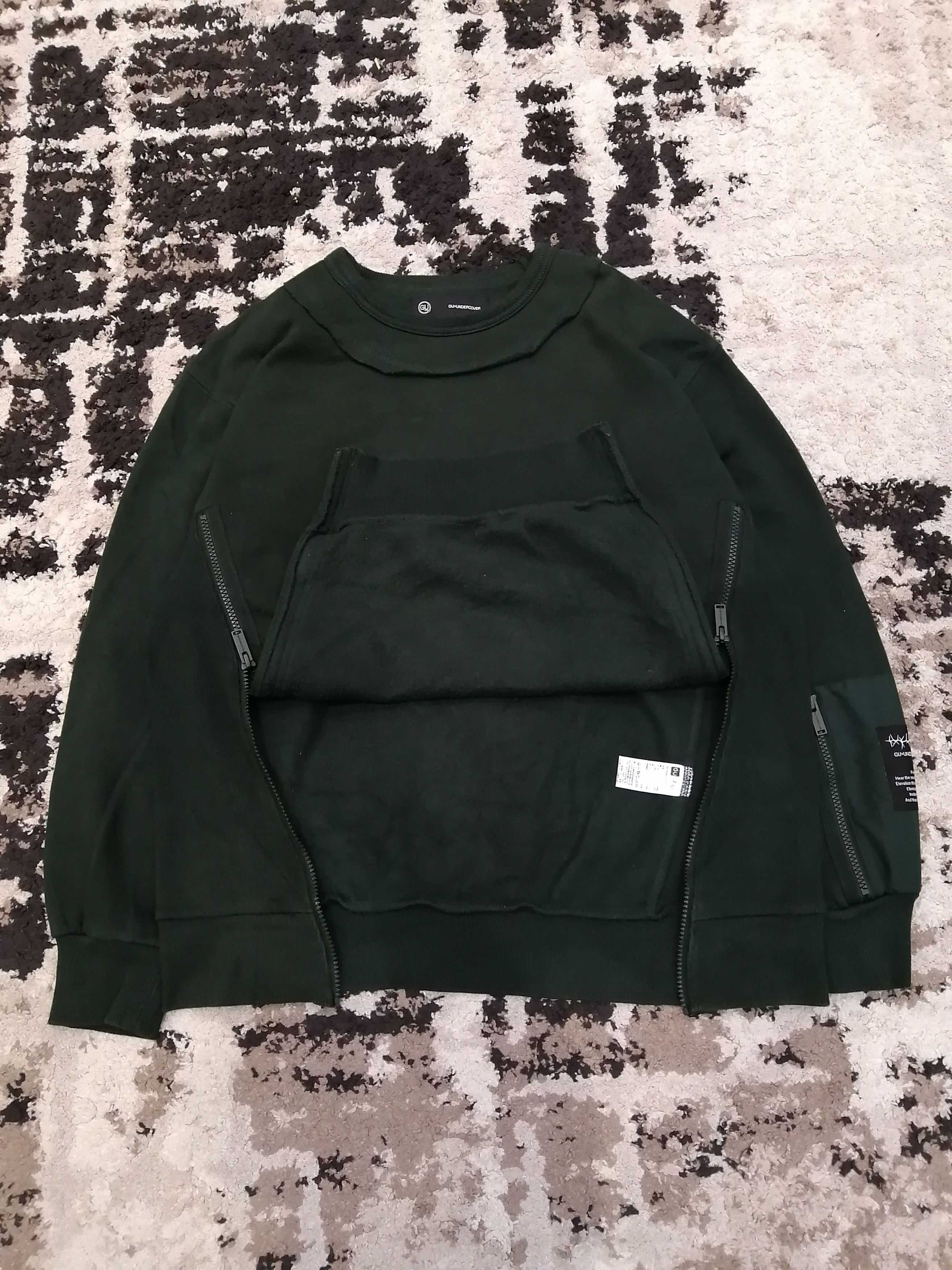 GU × Undercover Gu X Undercover Oversized Zipper Sweatshirt - Size M Size US M / EU 48-50 / 2 - 19 Thumbnail