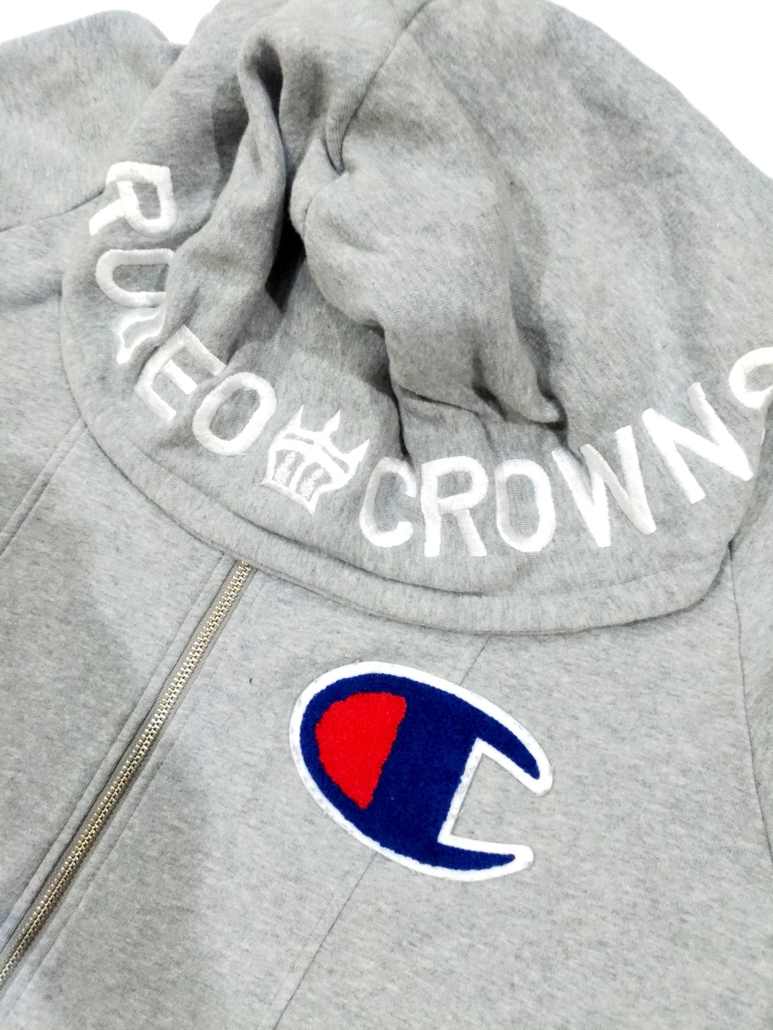 Champion × Japanese Brand RARE! RODEO CROWNS X CHAMPION BIG LOGO HOODIE Size US L / EU 52-54 / 3 - 3 Thumbnail