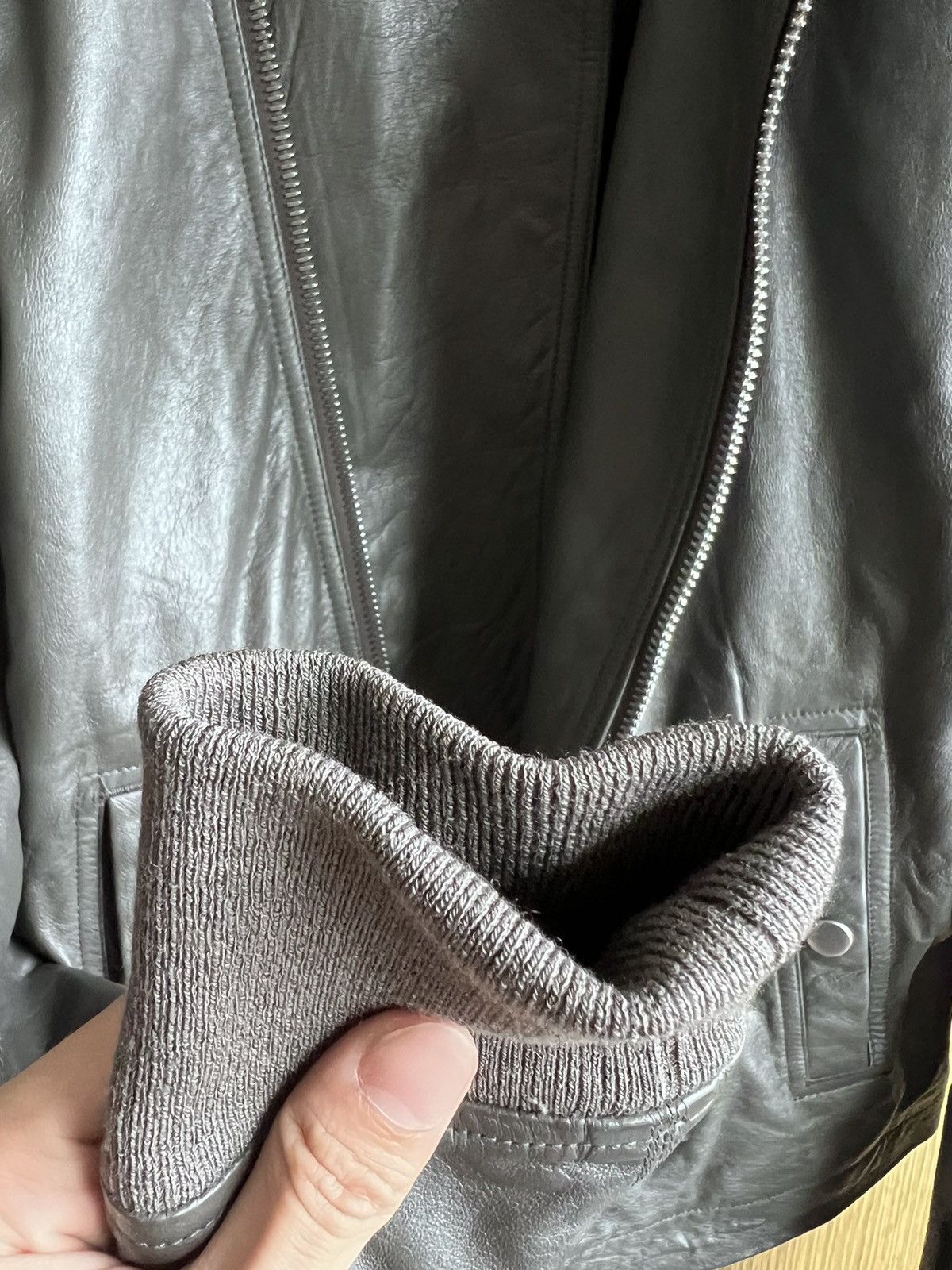 Rick Owens Rick owens leather jacket bullet size50 Size US M / EU 48-50 / 2 - 7 Thumbnail