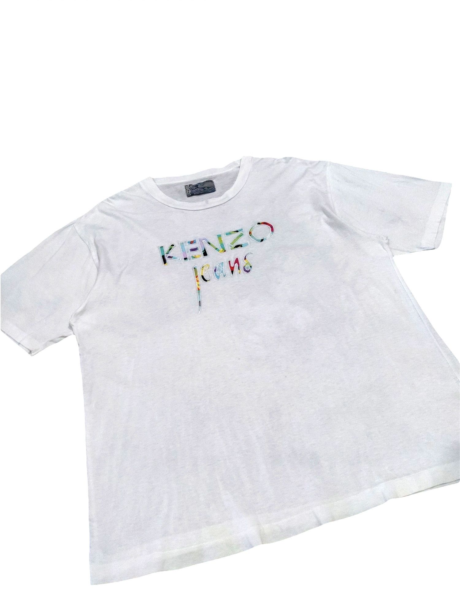 Kenzo RARE! VTG 80s KENZO JEANS VIBRANT BIG SPELL OUT EMBROIDERED Size US L / EU 52-54 / 3 - 4 Thumbnail