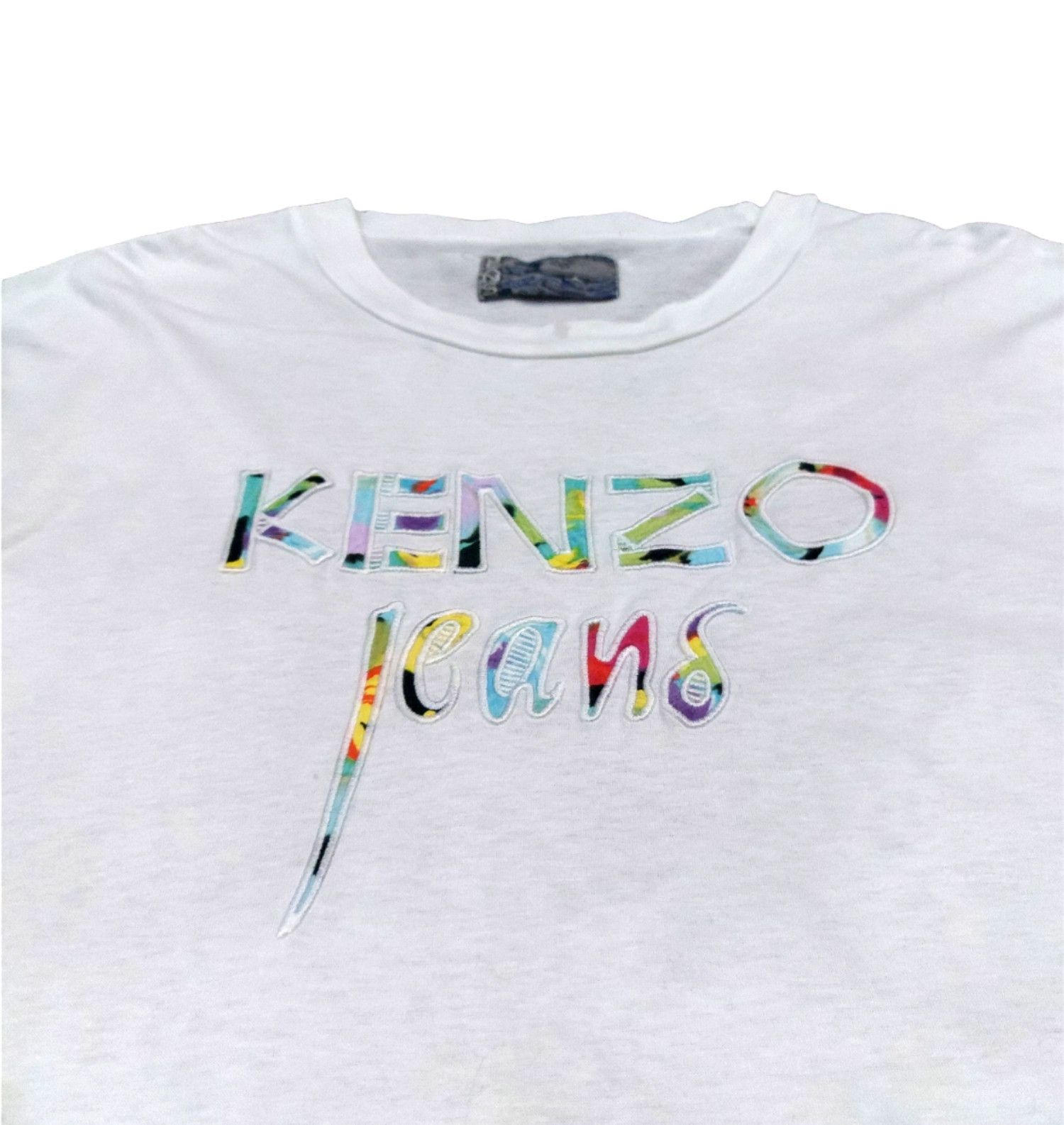 Kenzo RARE! VTG 80s KENZO JEANS VIBRANT BIG SPELL OUT EMBROIDERED Size US L / EU 52-54 / 3 - 5 Thumbnail